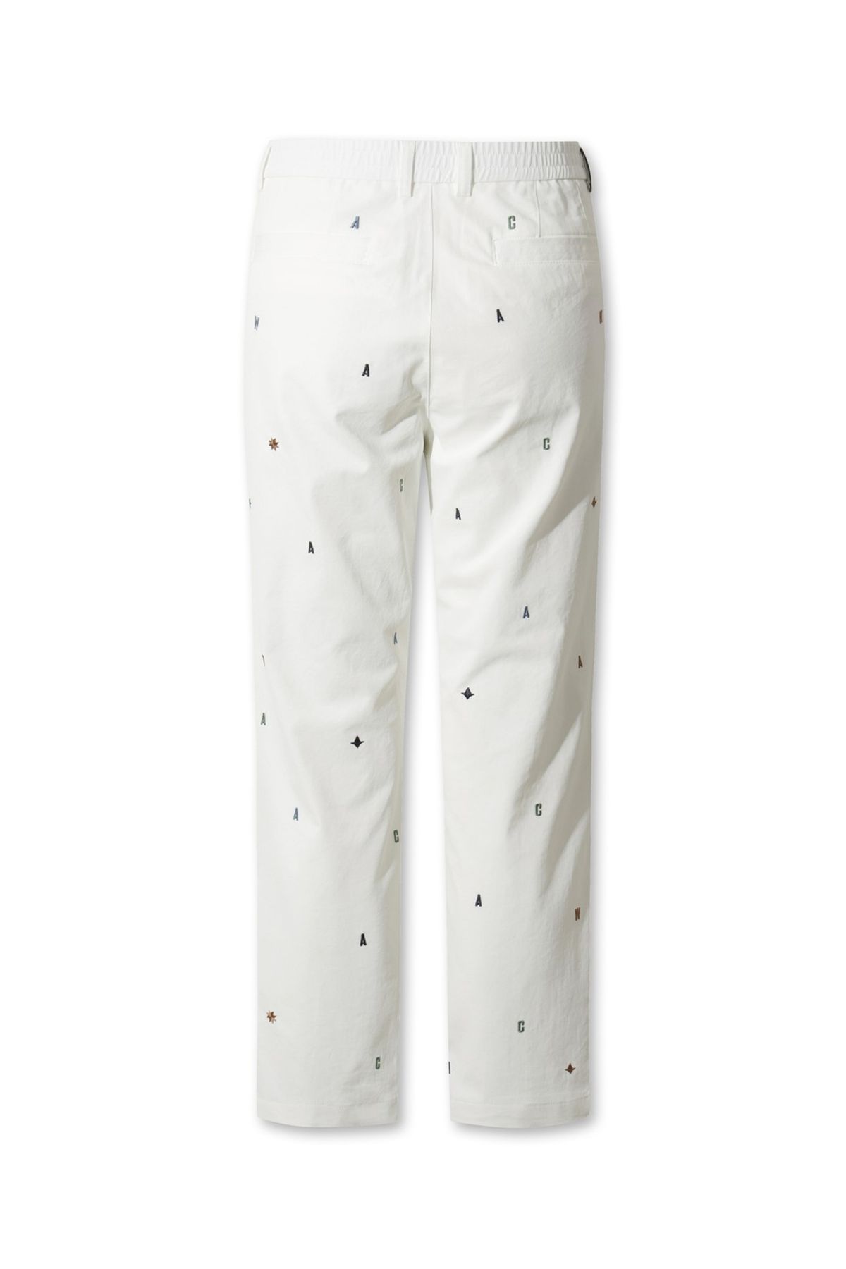 왁(WAAC) Men Embroidery Pants WMPNA25605IVX