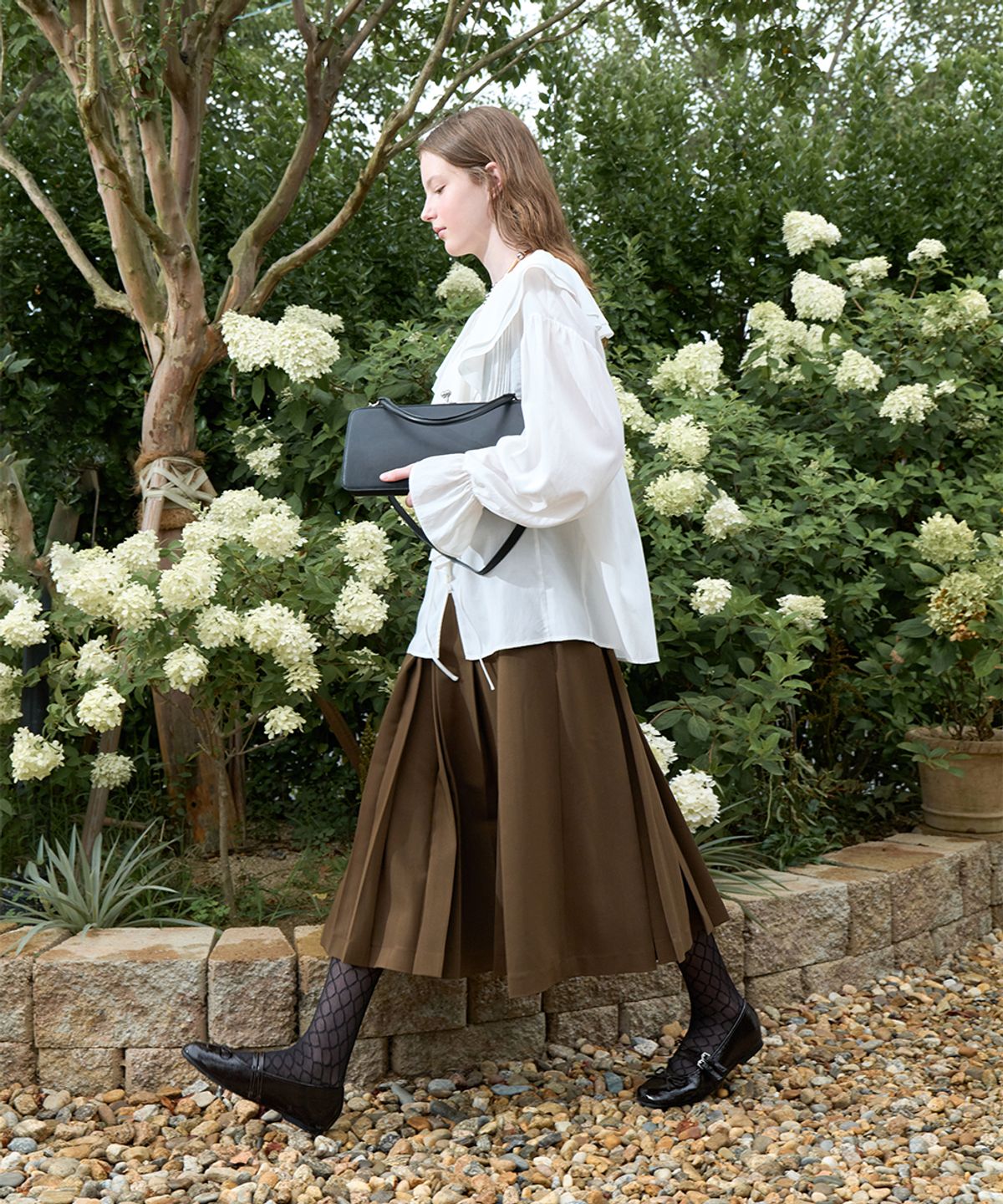 락피쉬웨더웨어(ROCKFISH WEATHERWEAR) PLEATS SKIRT - 3 colors