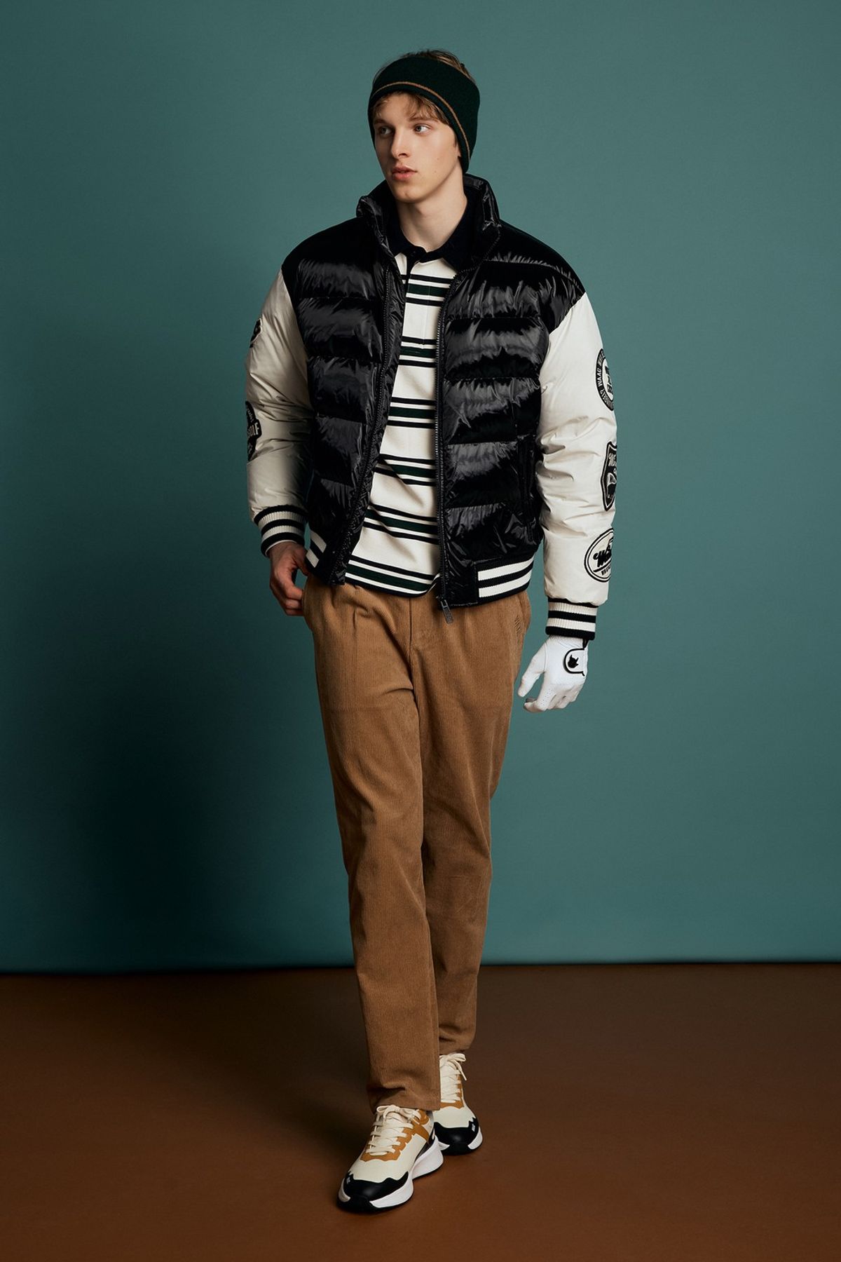 왁(WAAC) Men Corduroy One Tuck Pants WMPNW25704BEX