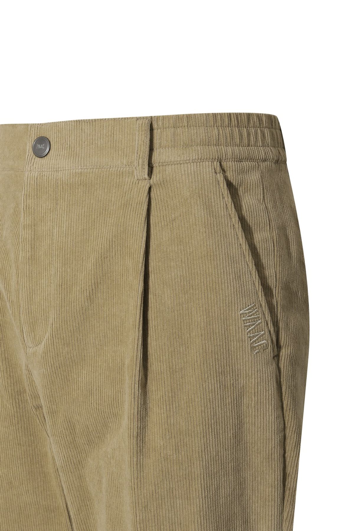 왁(WAAC) Men Corduroy One Tuck Pants WMPNW25704BEX