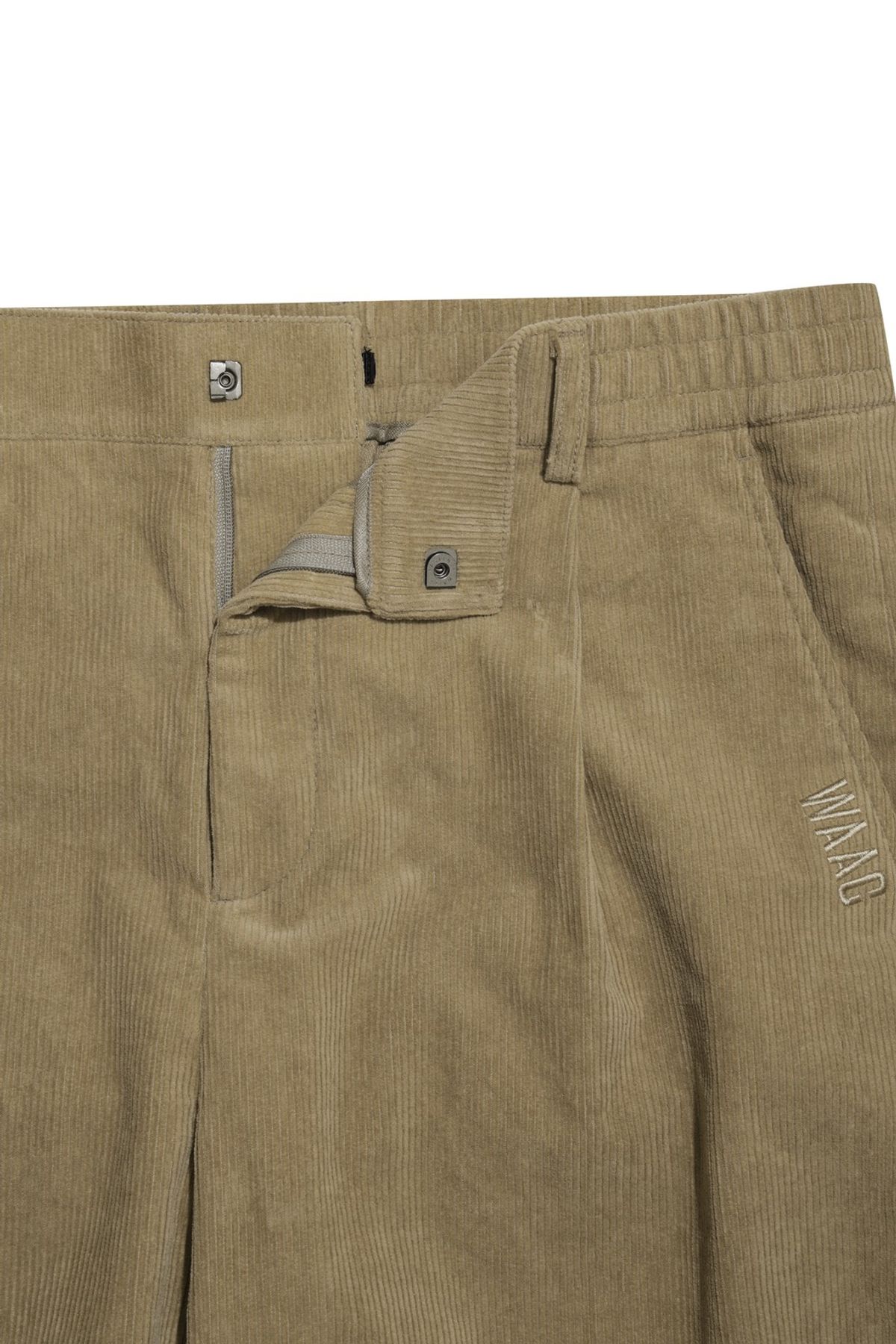 왁(WAAC) Men Corduroy One Tuck Pants WMPNW25704BEX