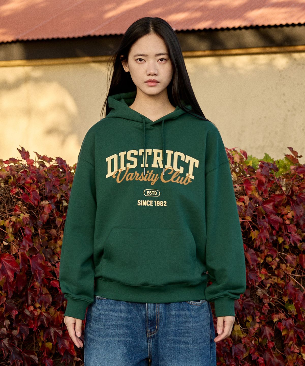 미니멀프로젝트(MINIMALPROJECT) 데일리 코어 오버핏 후드티셔츠 MHT126-Z [GREEN]