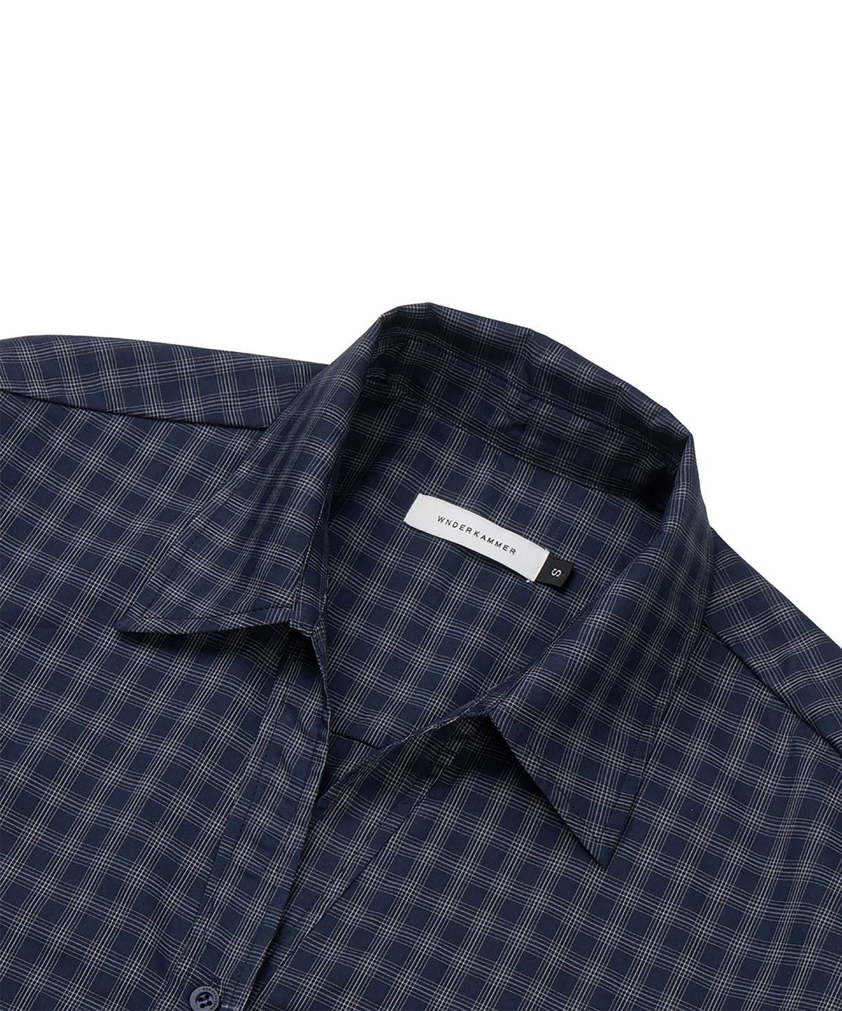 분더캄머(WNDERKAMMER) 80S CP V-neck Shirts_Navy