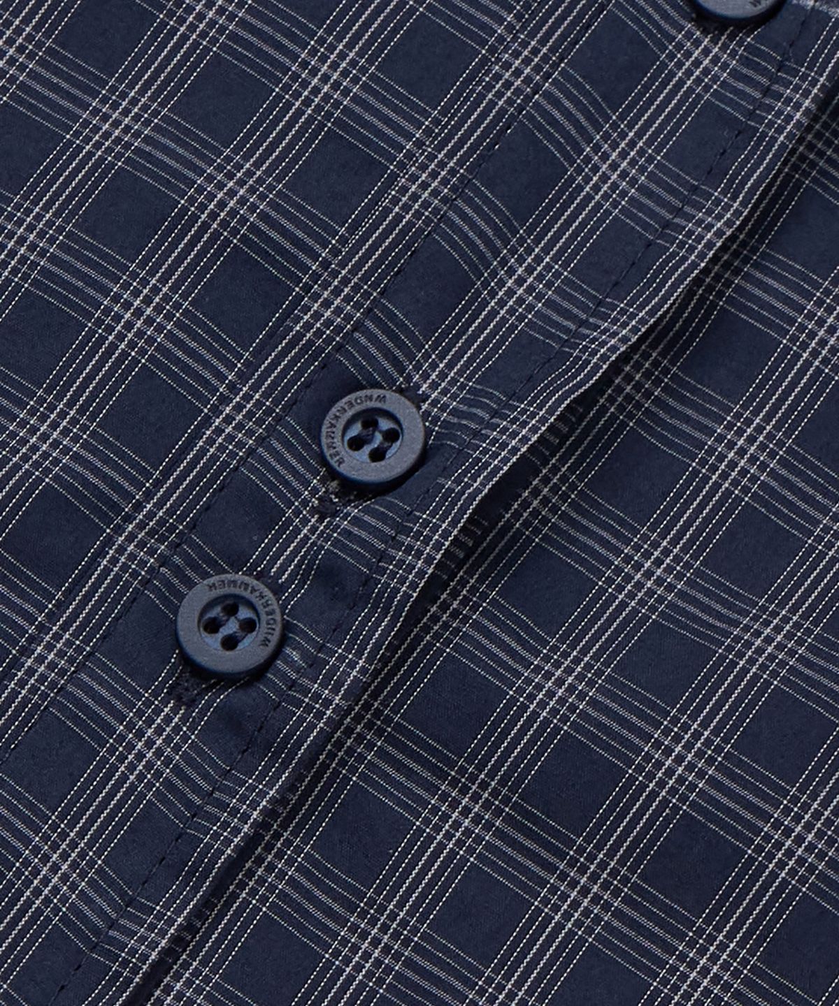 분더캄머(WNDERKAMMER) 80S CP V-neck Shirts_Navy