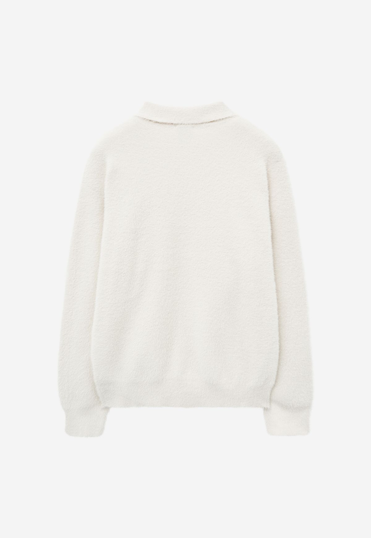 지오송지오(ZIOSONGZIO) 셈블런스 헤어리 카라 니트 크림 ZH5KT849CR