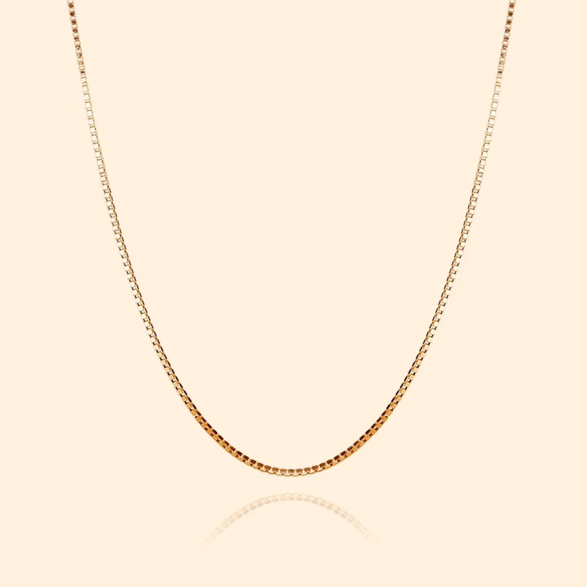 러비앤비(LOVEENB) [14K gold] 에밀리 박스 체인 목걸이