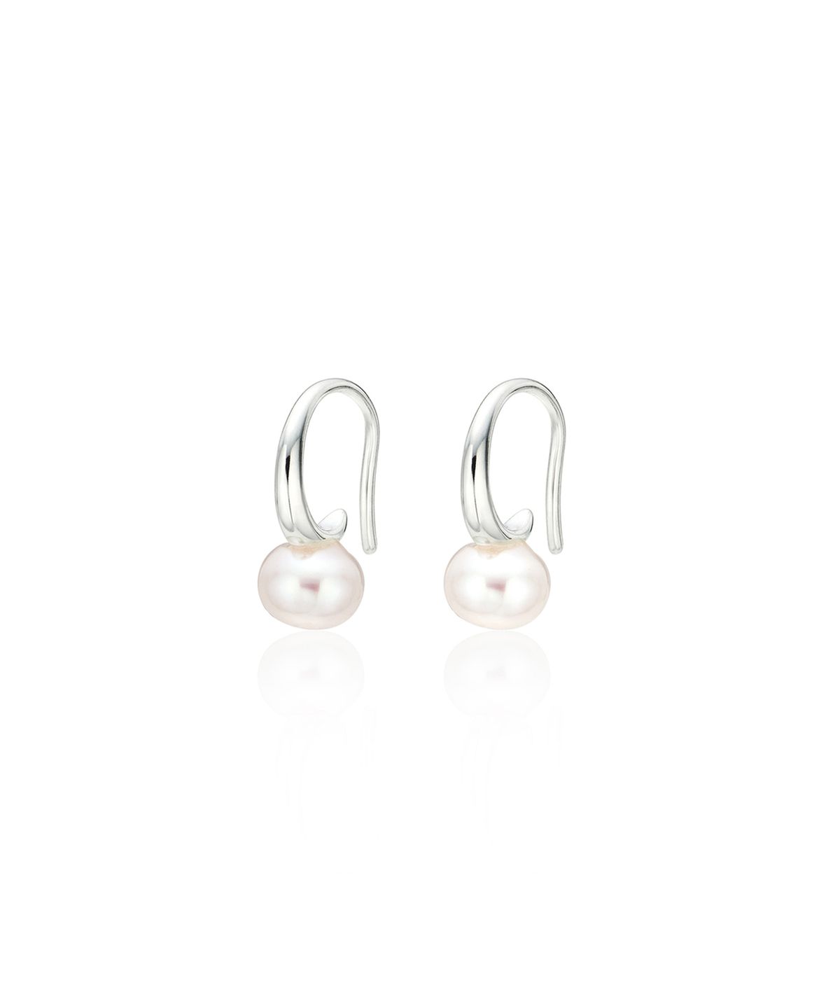 하스(HAS) HON017 Flat pearl hook Earrings