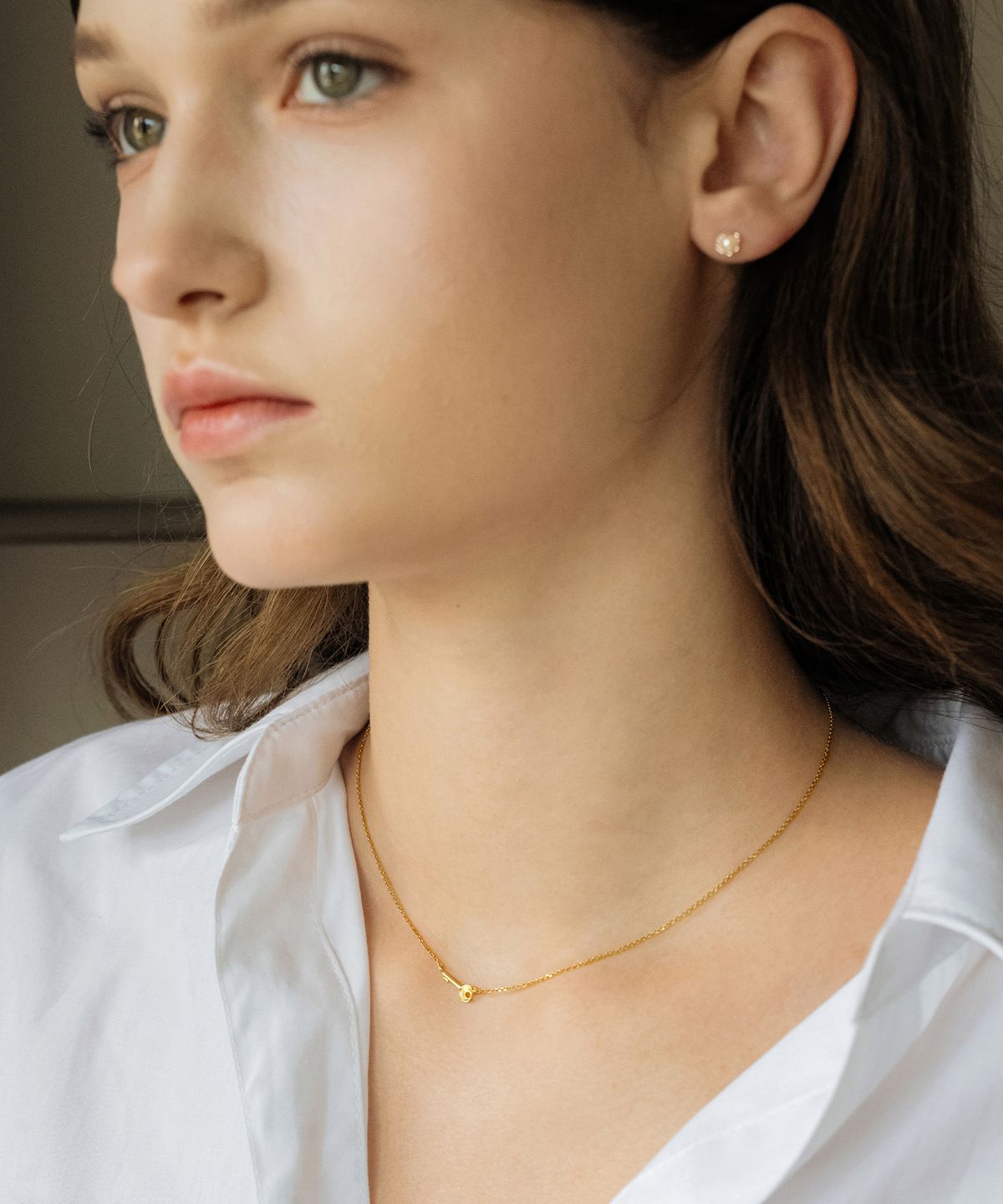 하스(HAS) HON016 Mini key Pendant Necklace (2colors)