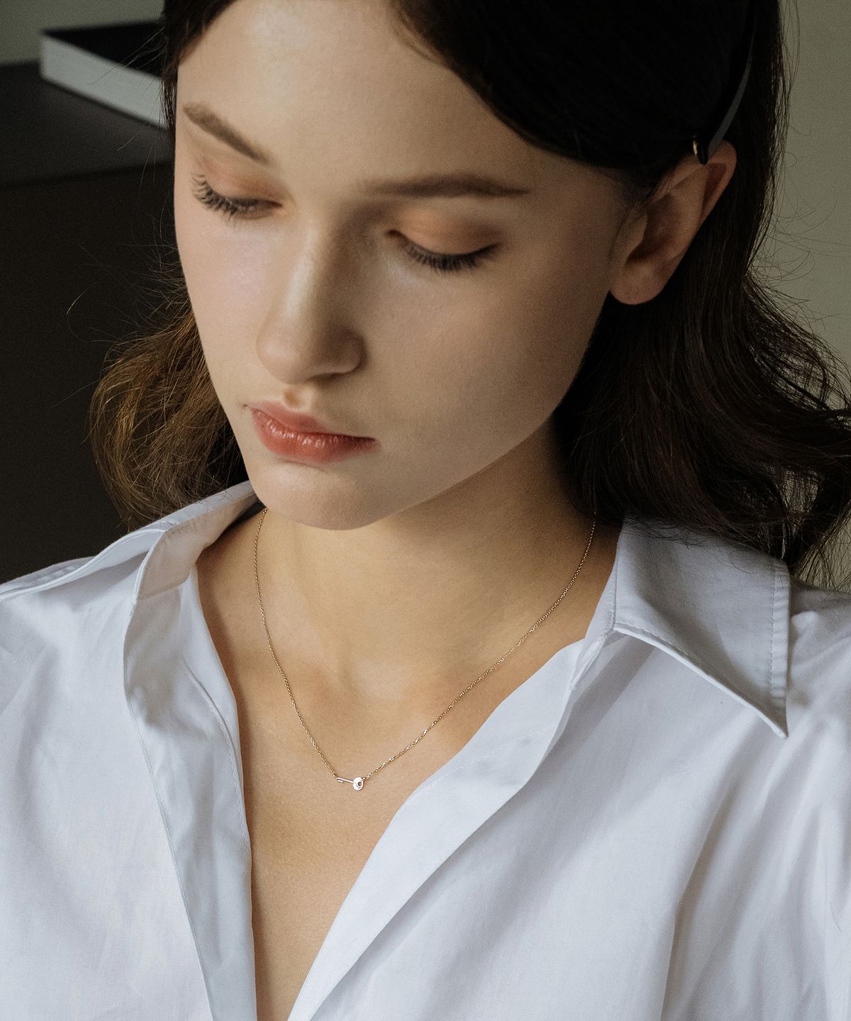 하스(HAS) HON016 Mini key Pendant Necklace (2colors)