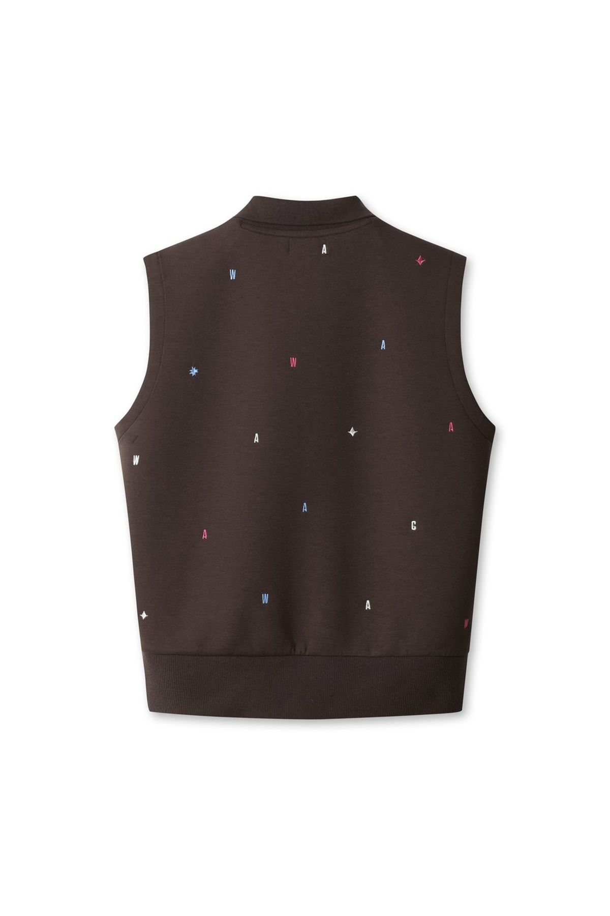 왁(WAAC) Women Multicolor Embroidery Vest WWTCA25600BRX