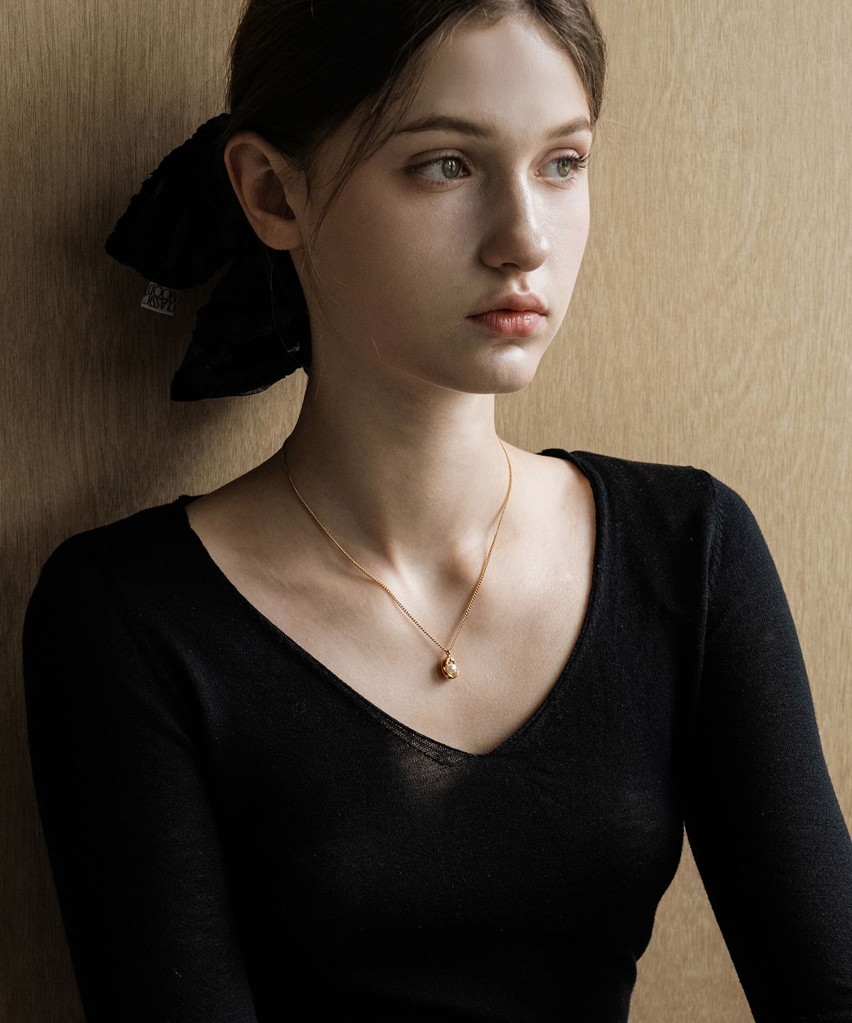 하스(HAS) HON014 Antique Pearl pendant Necklace