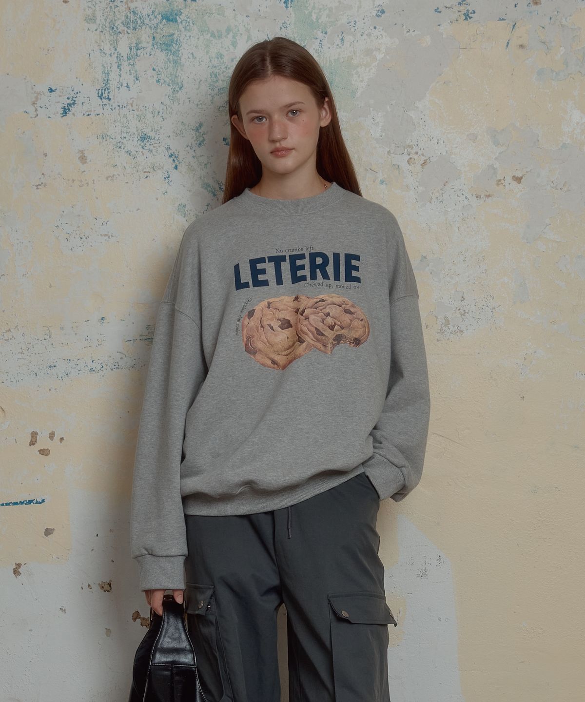 레터리(LETERIE) CRISPY COOKIE SWEATSHIRT_GREY