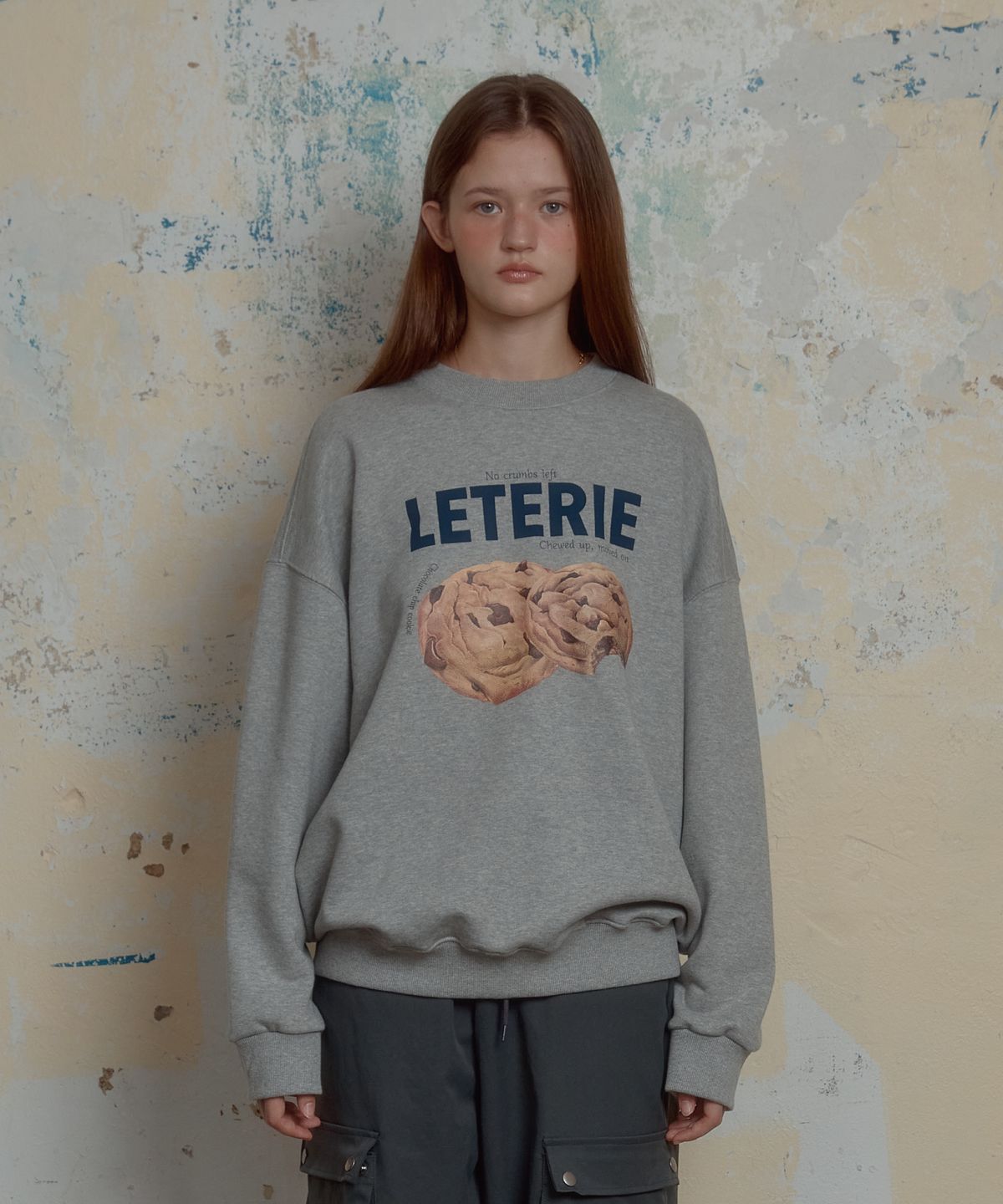 레터리(LETERIE) CRISPY COOKIE SWEATSHIRT_GREY