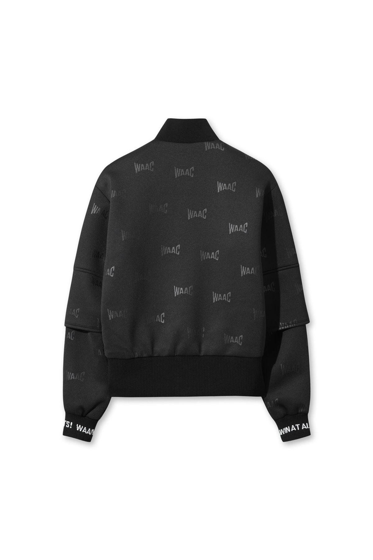 왁(WAAC) Women Jersey zip up jumper WWUAW25901BKX