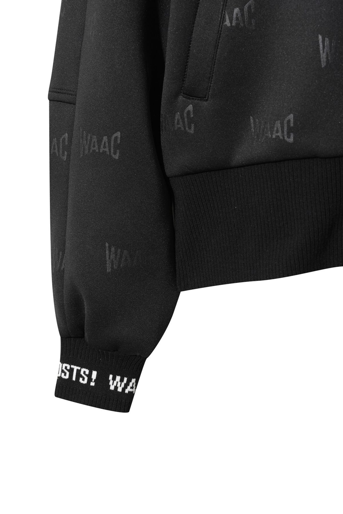왁(WAAC) Women Jersey zip up jumper WWUAW25901BKX