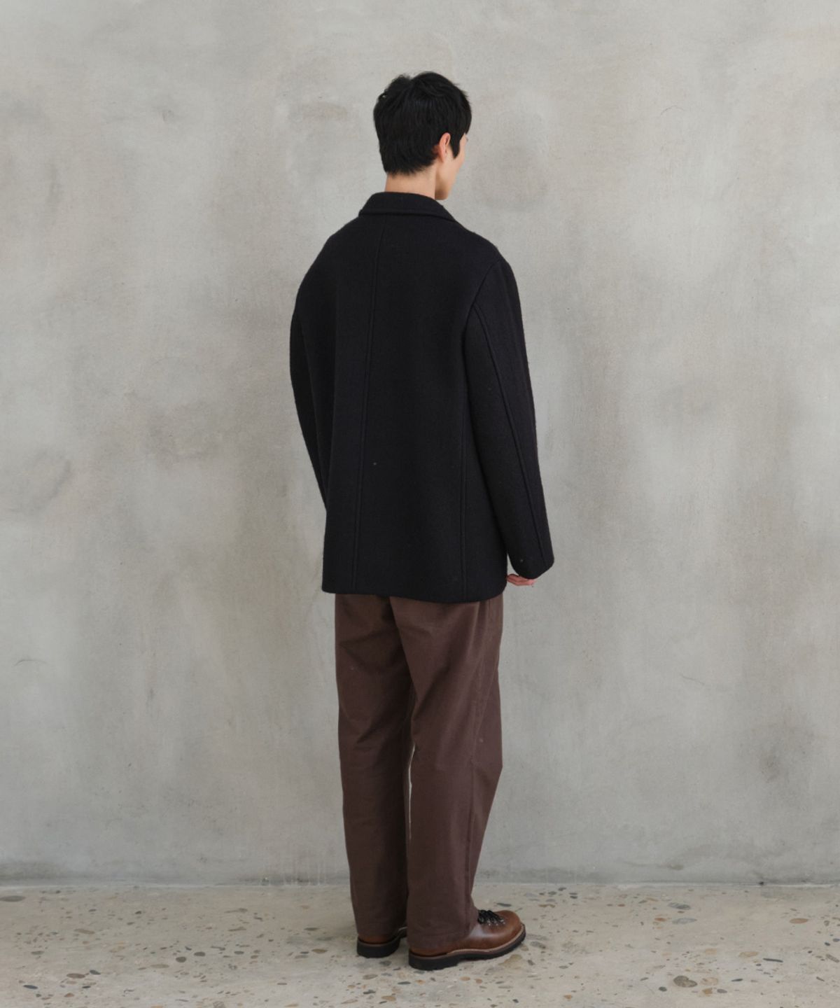 홀리선(HORLISUN) Cove Brushed Loose Pants Spain Olive