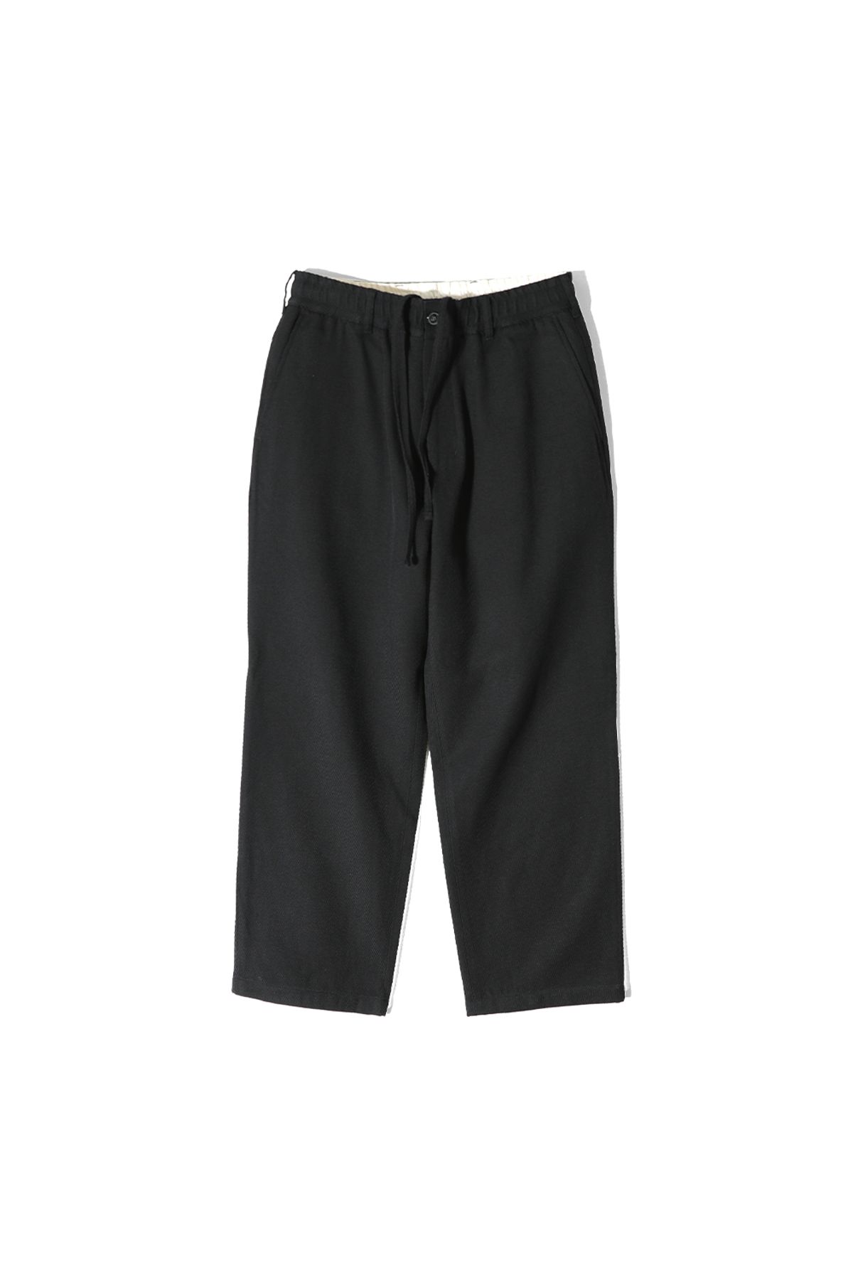 홀리선(HORLISUN) Cove Wool Loose Pants Black
