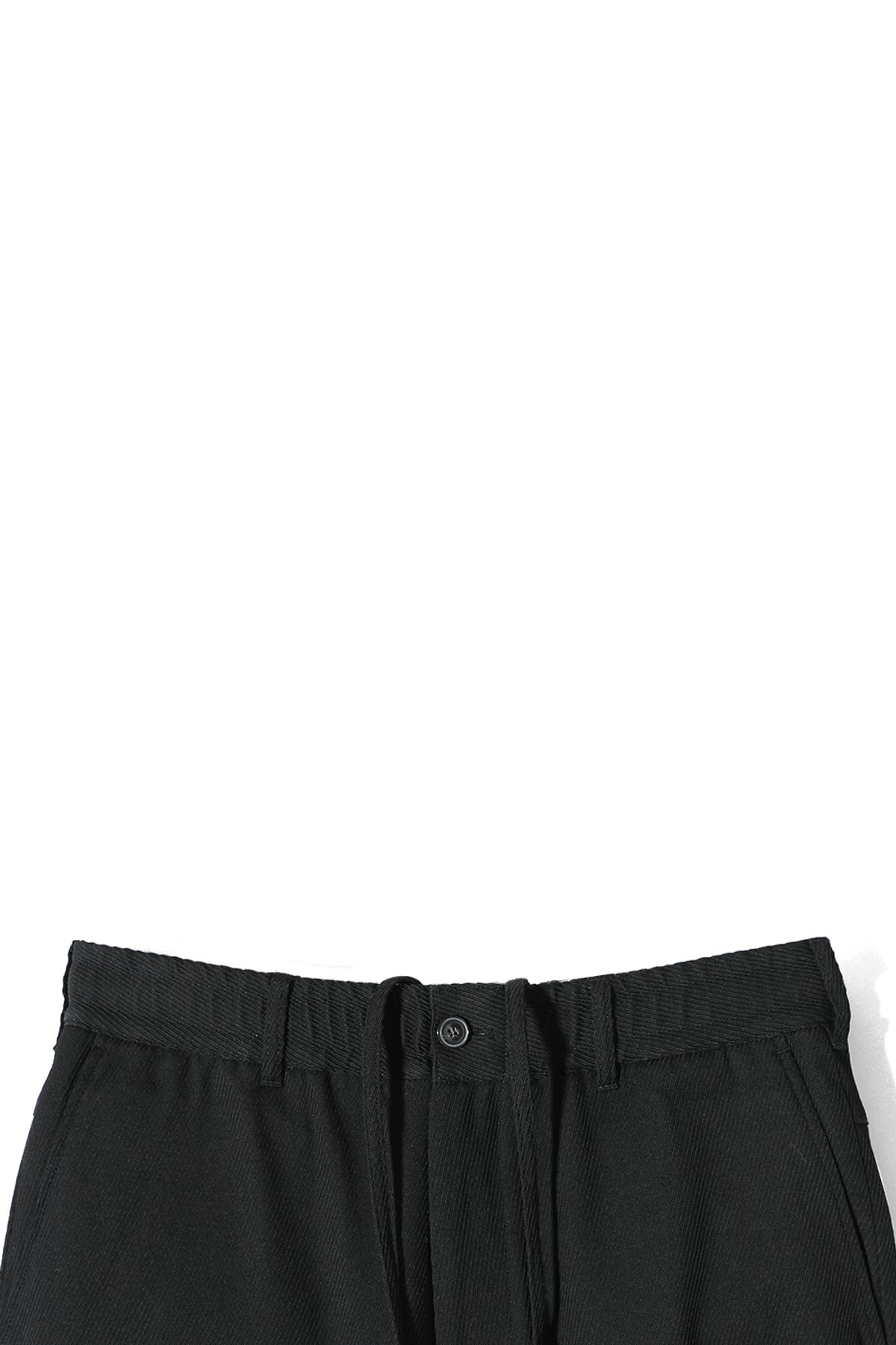 홀리선(HORLISUN) Cove Wool Loose Pants Black