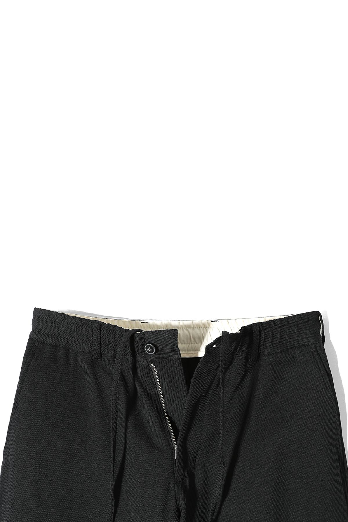 홀리선(HORLISUN) Cove Wool Loose Pants Black