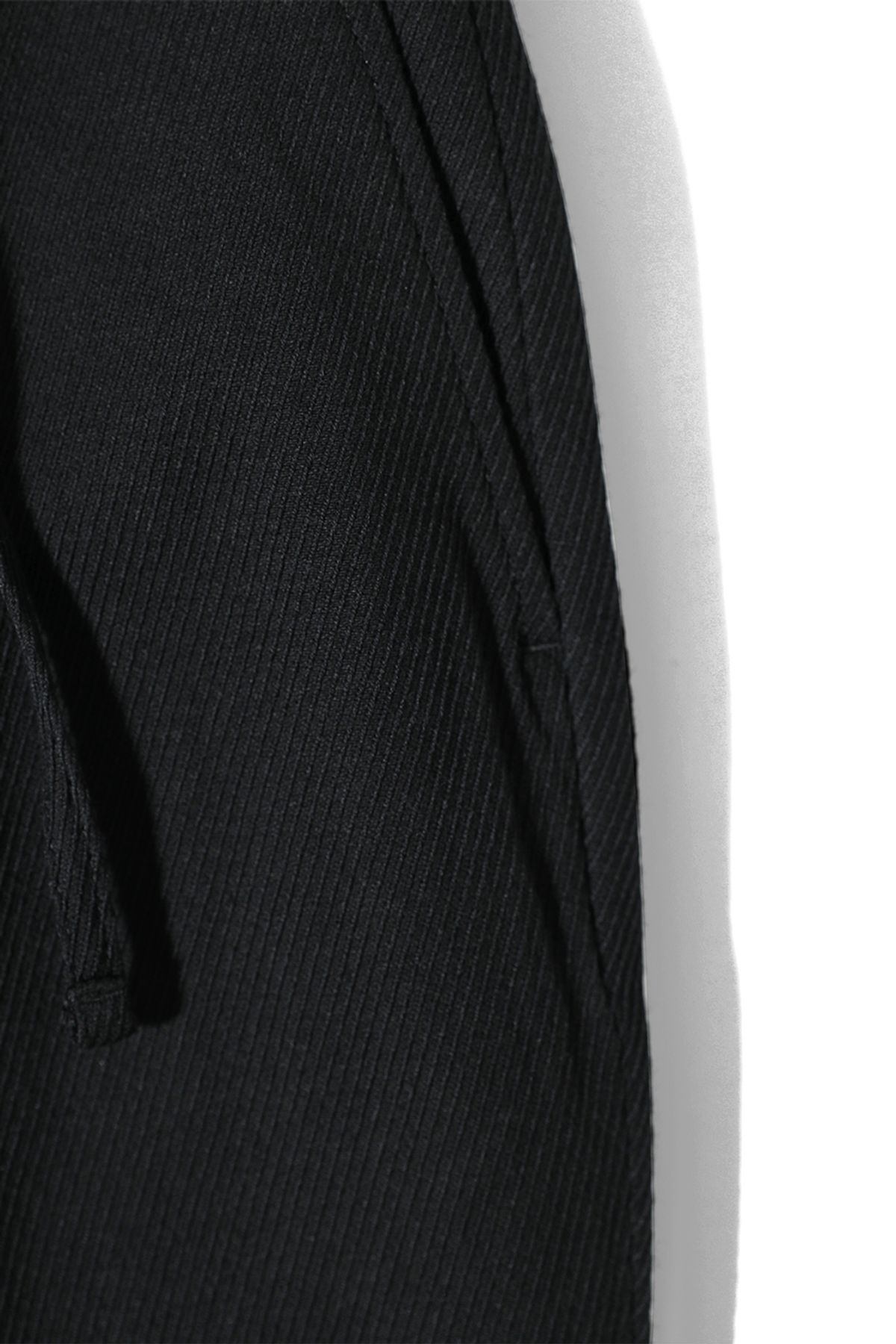홀리선(HORLISUN) Cove Wool Loose Pants Black