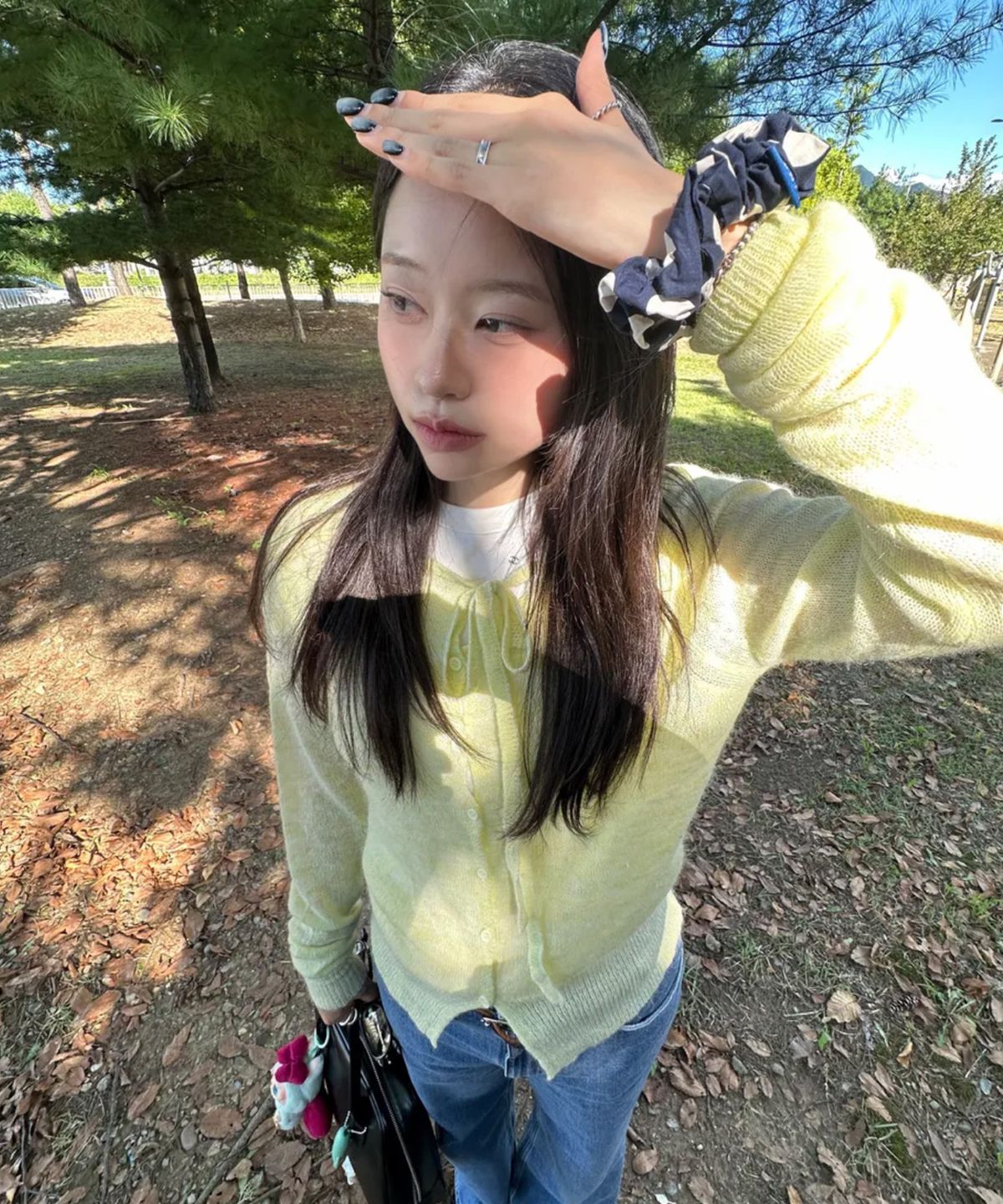 마조네(MA JOURNEE) STRING CARDIGAN_LEMON