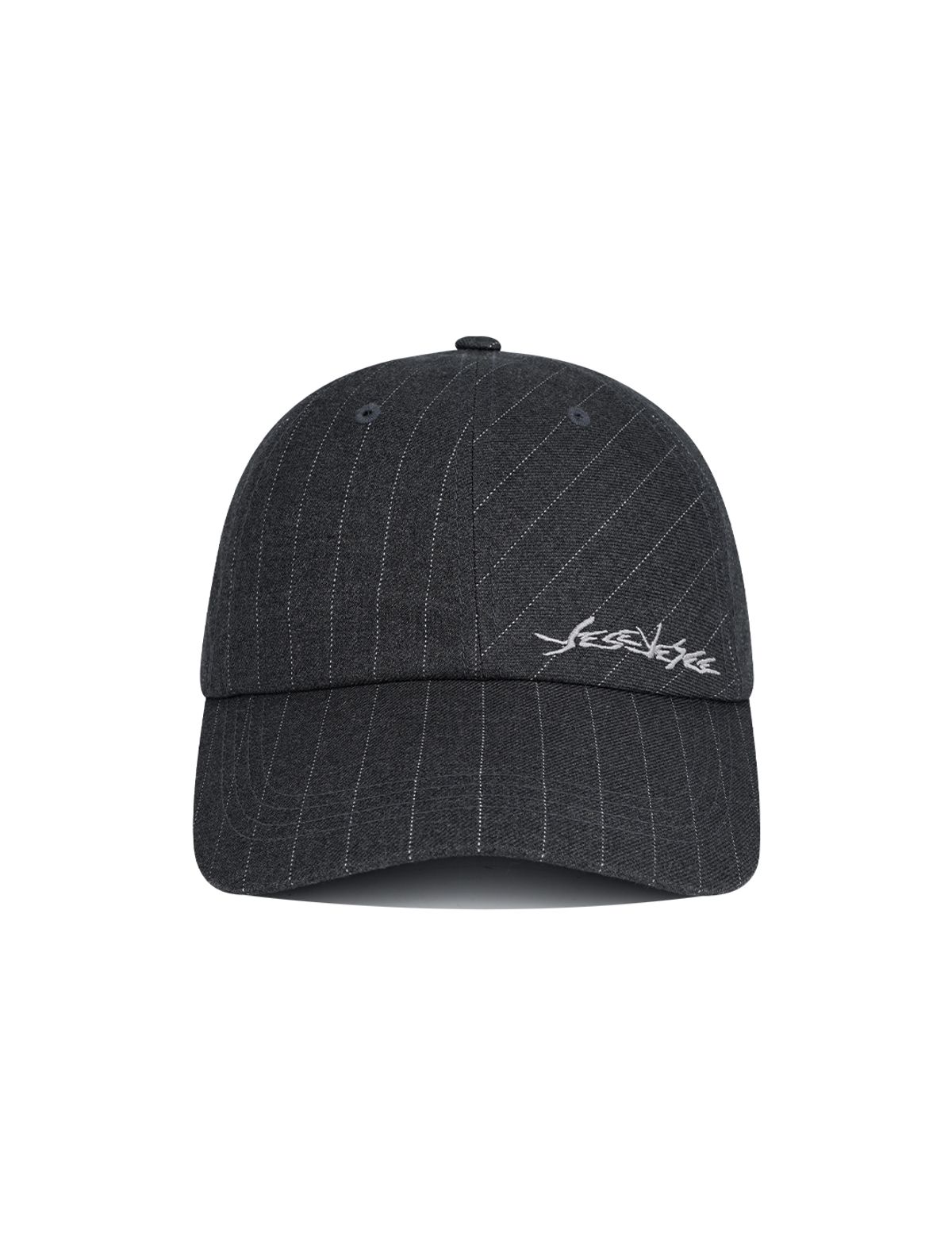 예스아이씨(YESEYESEE) Pinstripe Ball Cap Grey