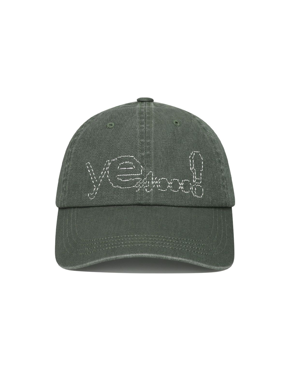 예스아이씨(YESEYESEE) Y.E.S Dotted Logo Cap Grey