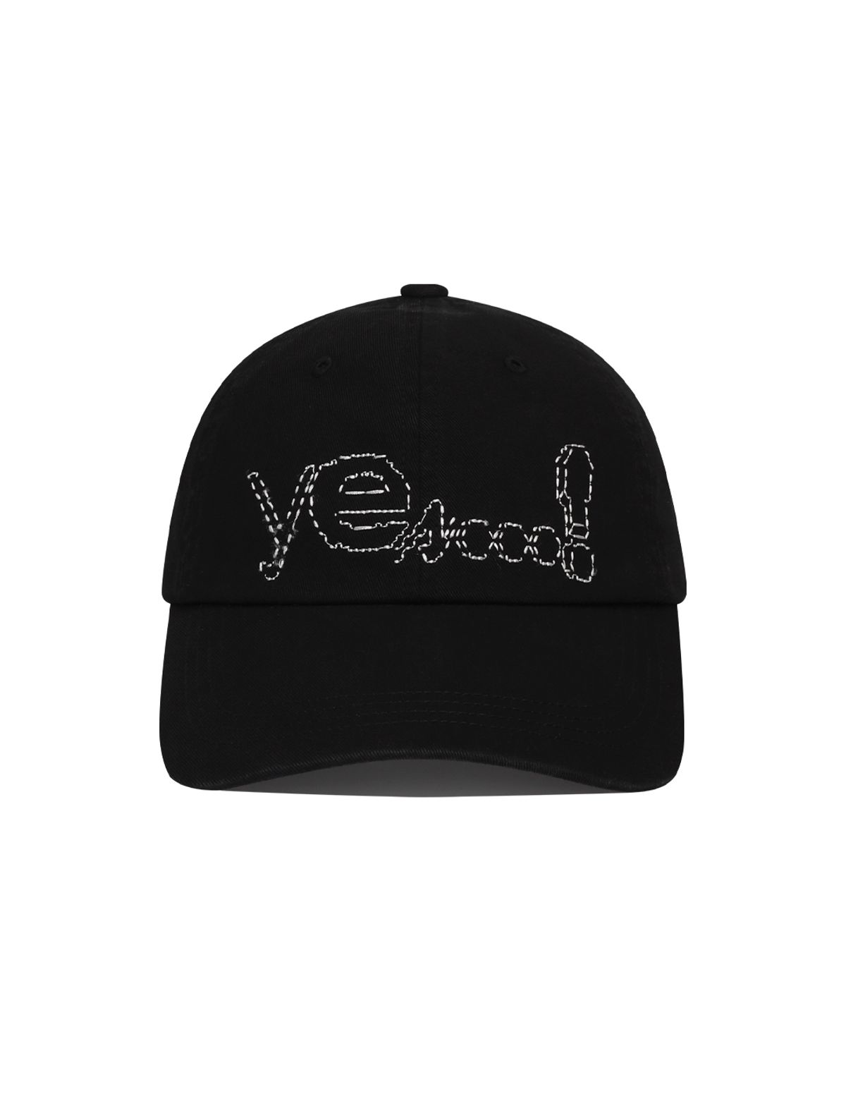 예스아이씨(YESEYESEE) Y.E.S Dotted Logo Cap Black