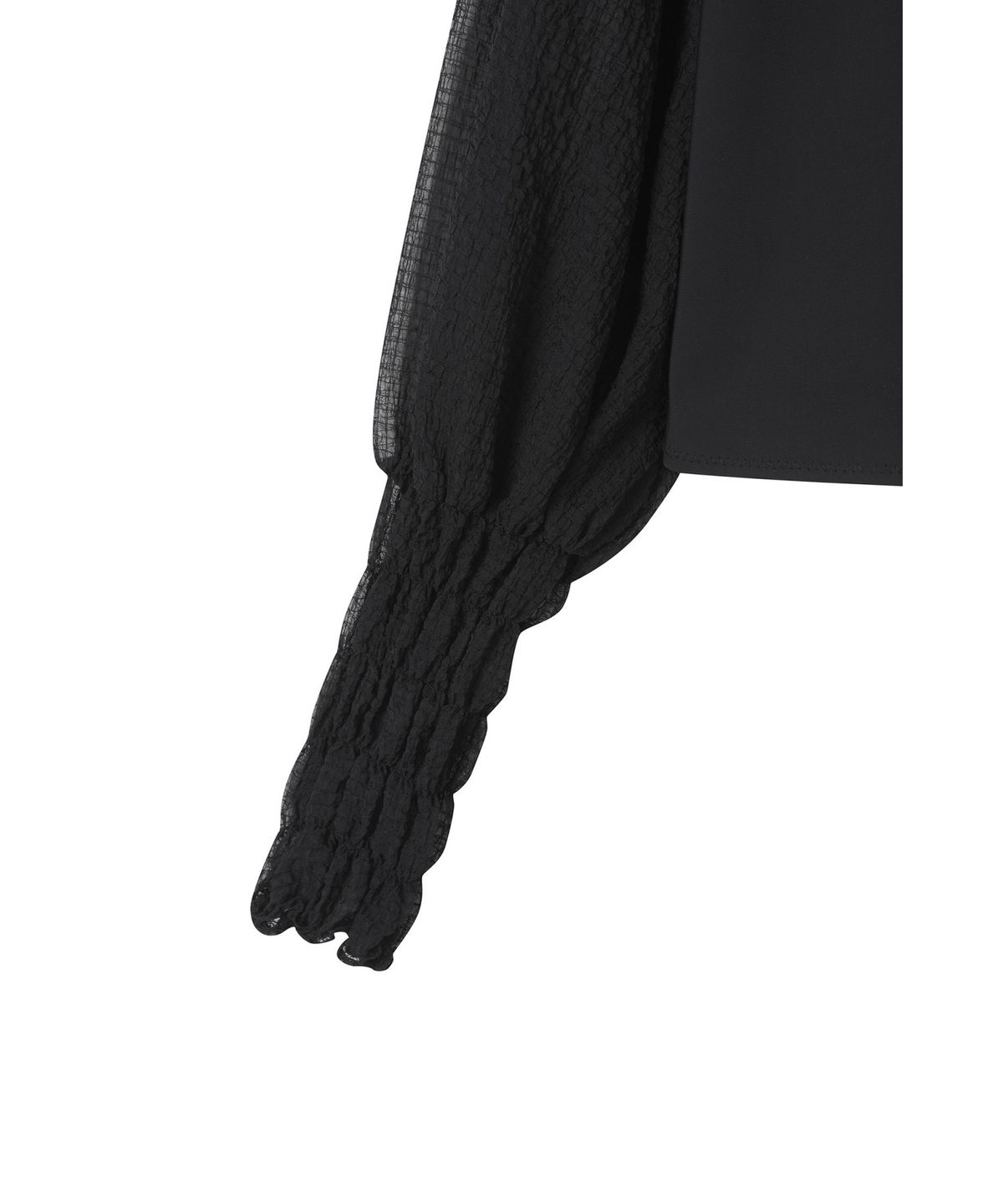 래코드(RECODE) Black smocking top _RQTAS22594BKX