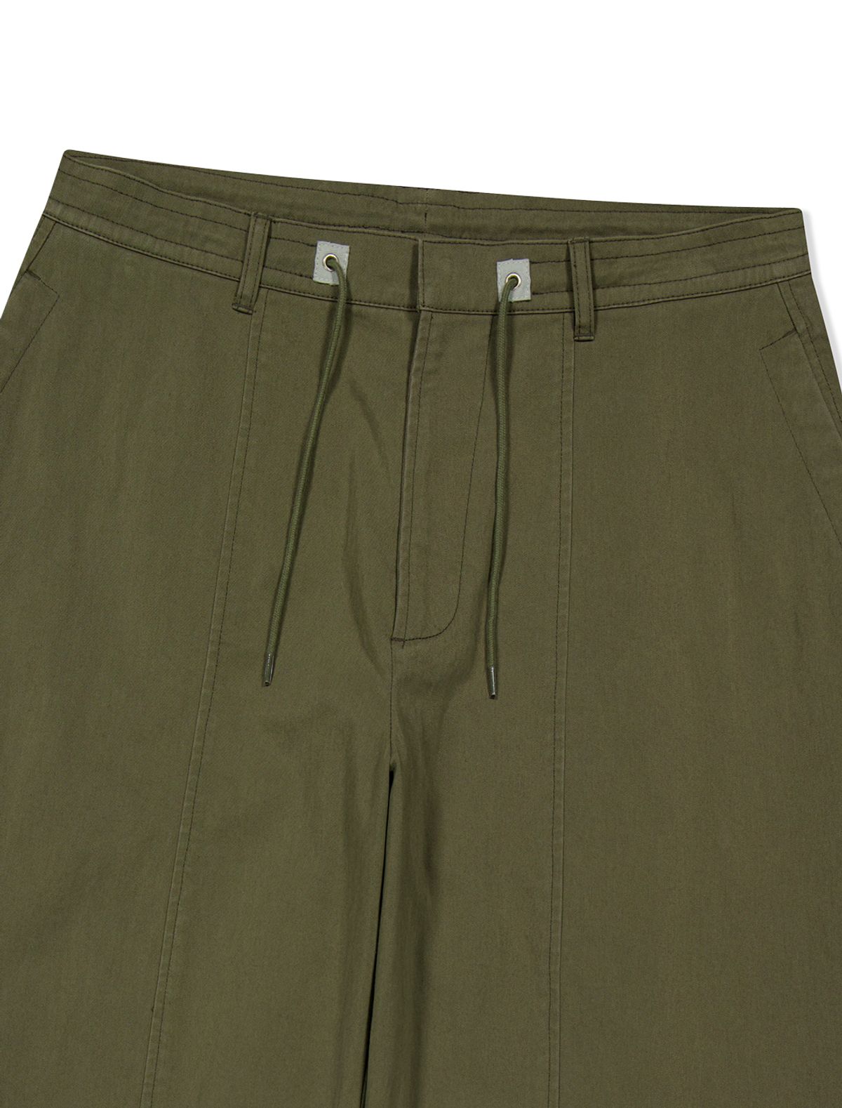 예스아이씨(YESEYESEE) Paneled Multi Pocket Pants Olive