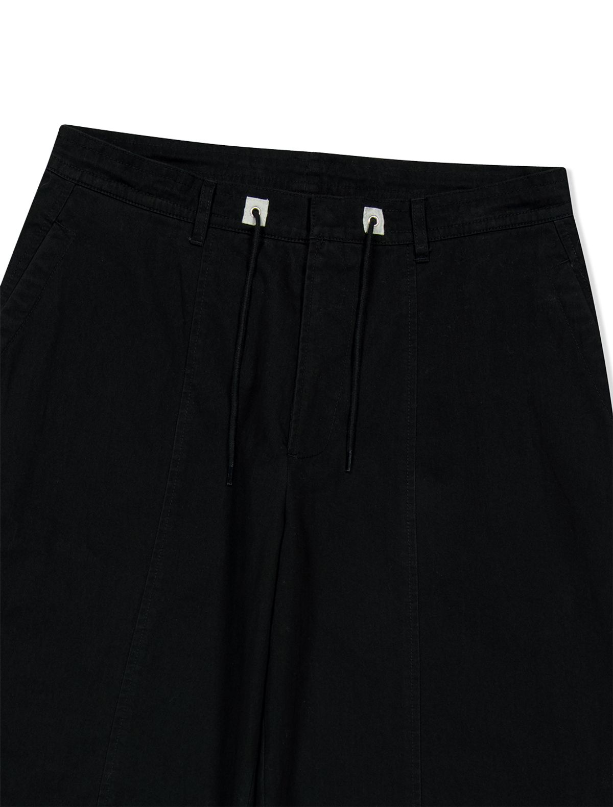 예스아이씨(YESEYESEE) Paneled Multi Pocket Pants Black