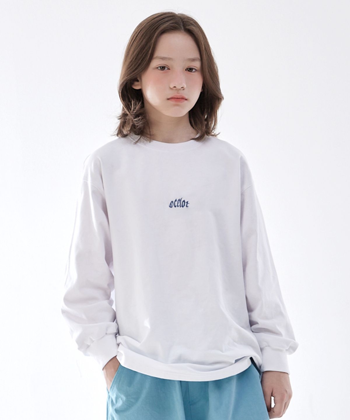 오실롯 주니어(OCELOT JUNIOR) D23 오실롯스트릿 긴팔티셔츠 (화이트)