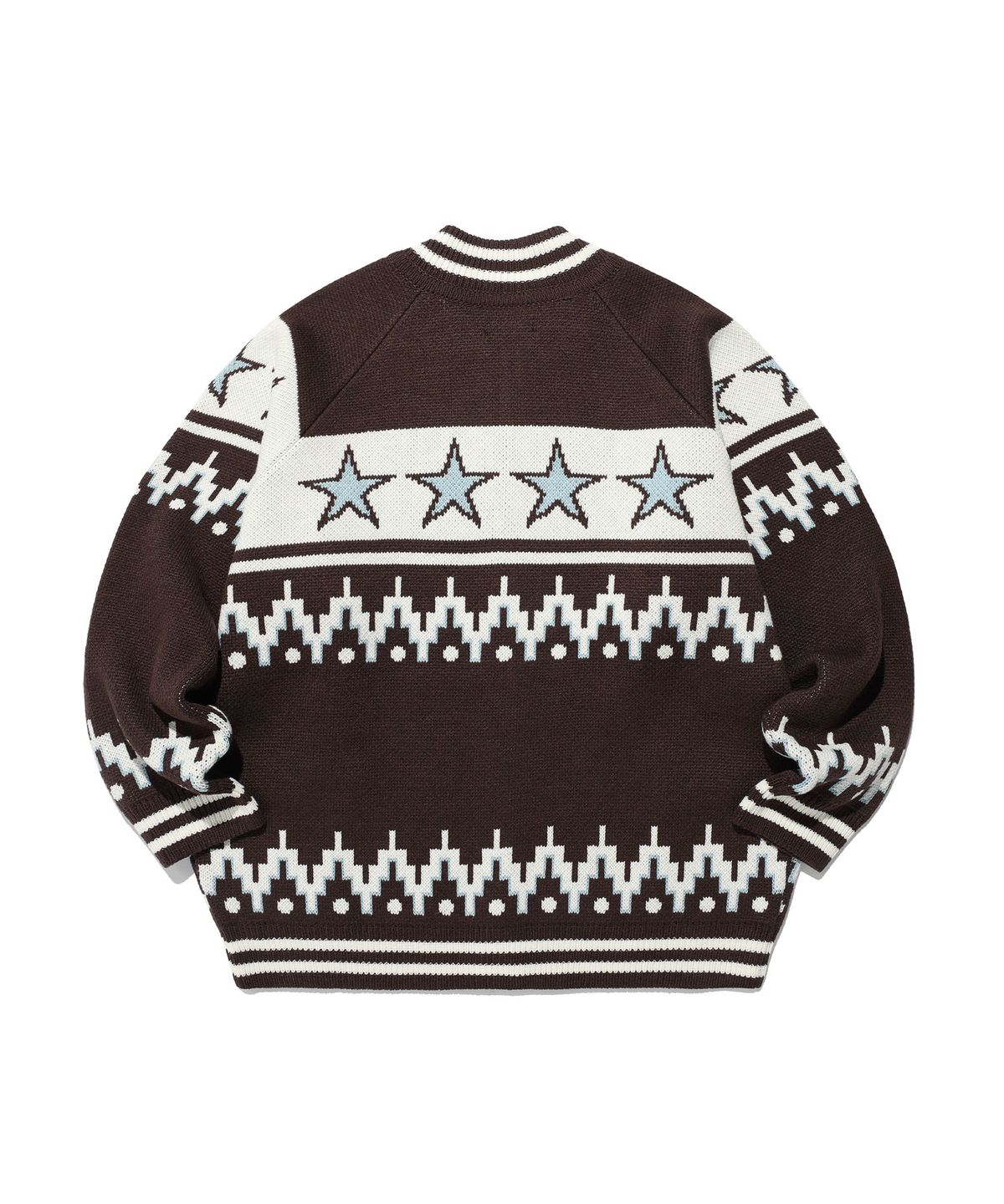이스트쿤스트(ISTKUNST) STAR COWICHAN KNIT CARDIGAN_BROWN(IK2FFMK680A)