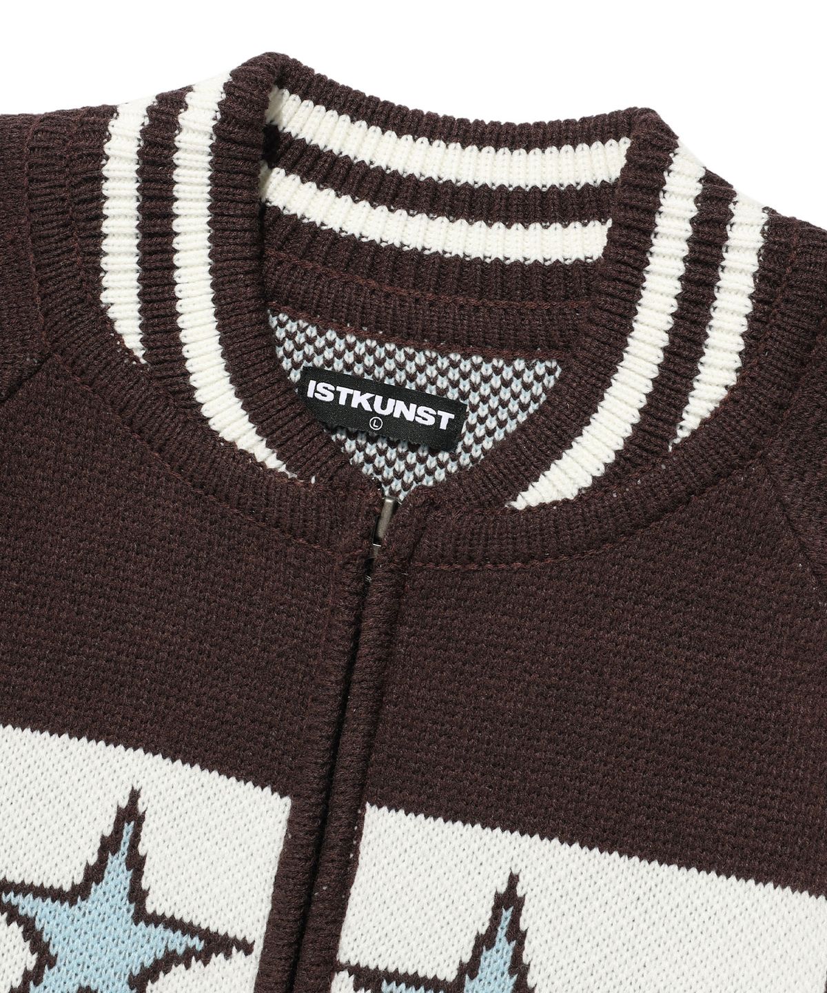 이스트쿤스트(ISTKUNST) STAR COWICHAN KNIT CARDIGAN_BROWN(IK2FFMK680A)