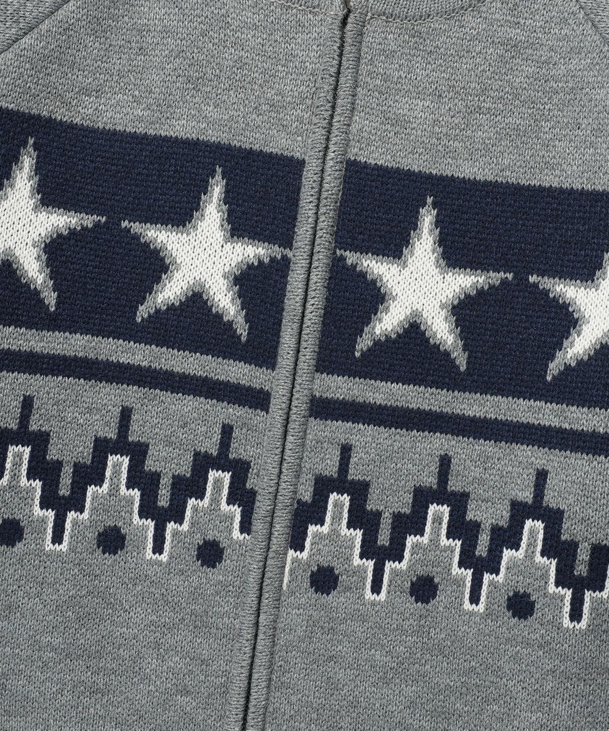 이스트쿤스트(ISTKUNST) STAR COWICHAN KNIT CARDIGAN_GREY(IK2FFMK680A)