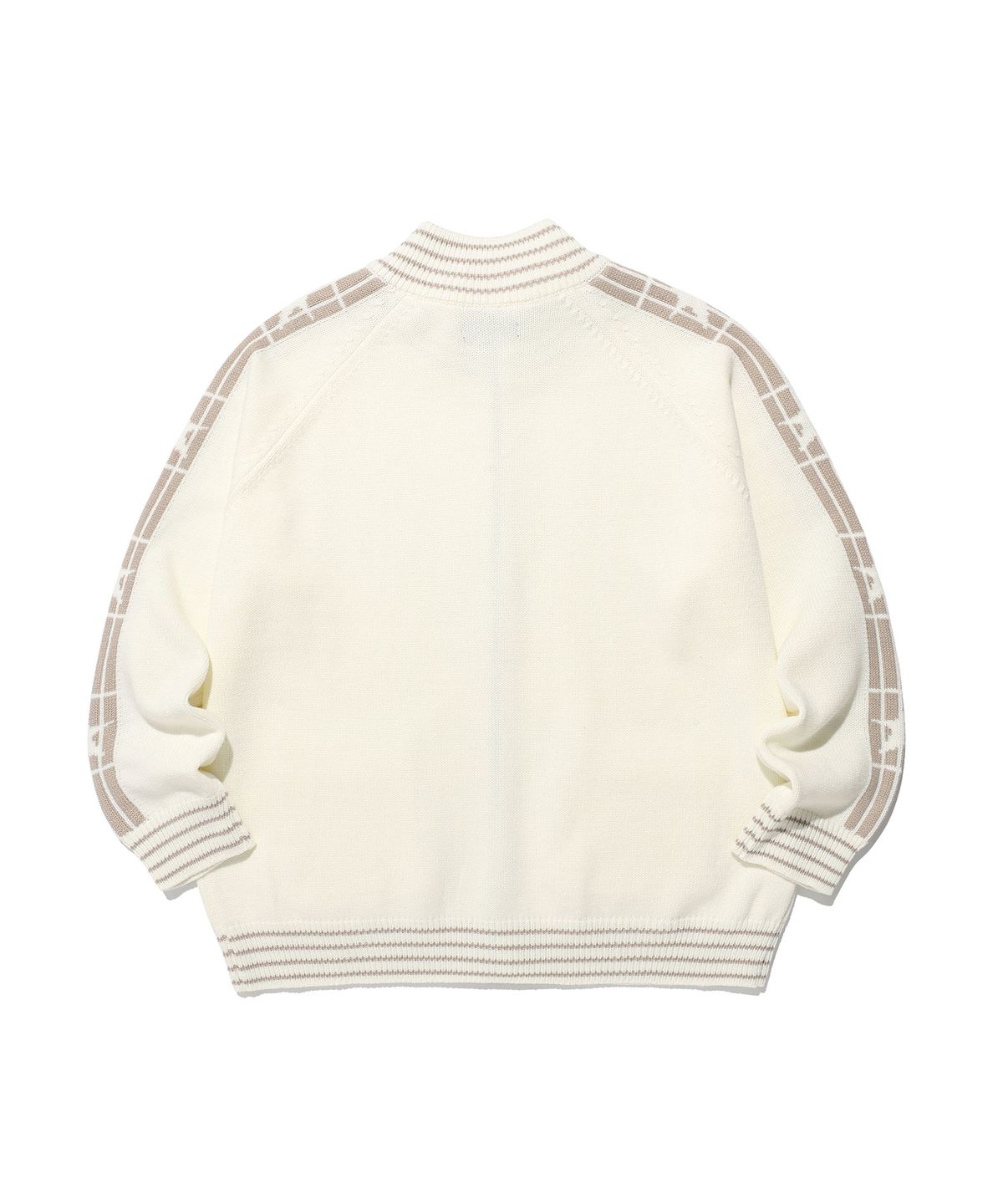 이스트쿤스트(ISTKUNST) STAR TRACK KNIT ZIP UP_IVORY(IK2FFMK684A)