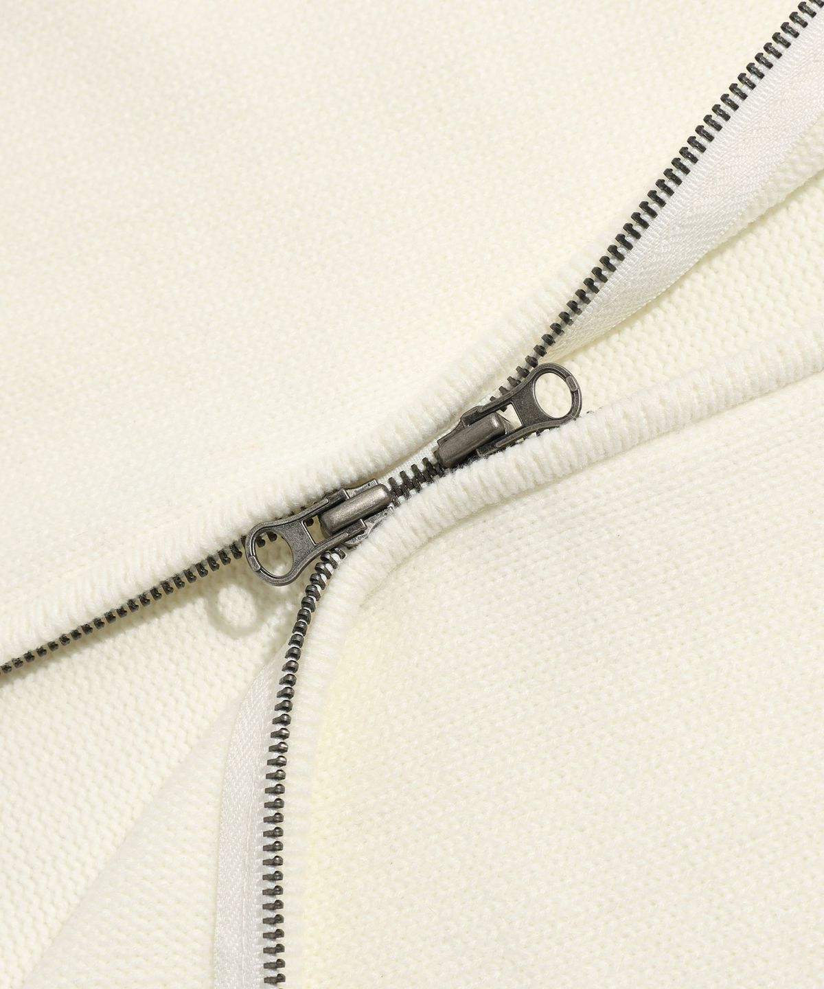 이스트쿤스트(ISTKUNST) STAR TRACK KNIT ZIP UP_IVORY(IK2FFMK684A)