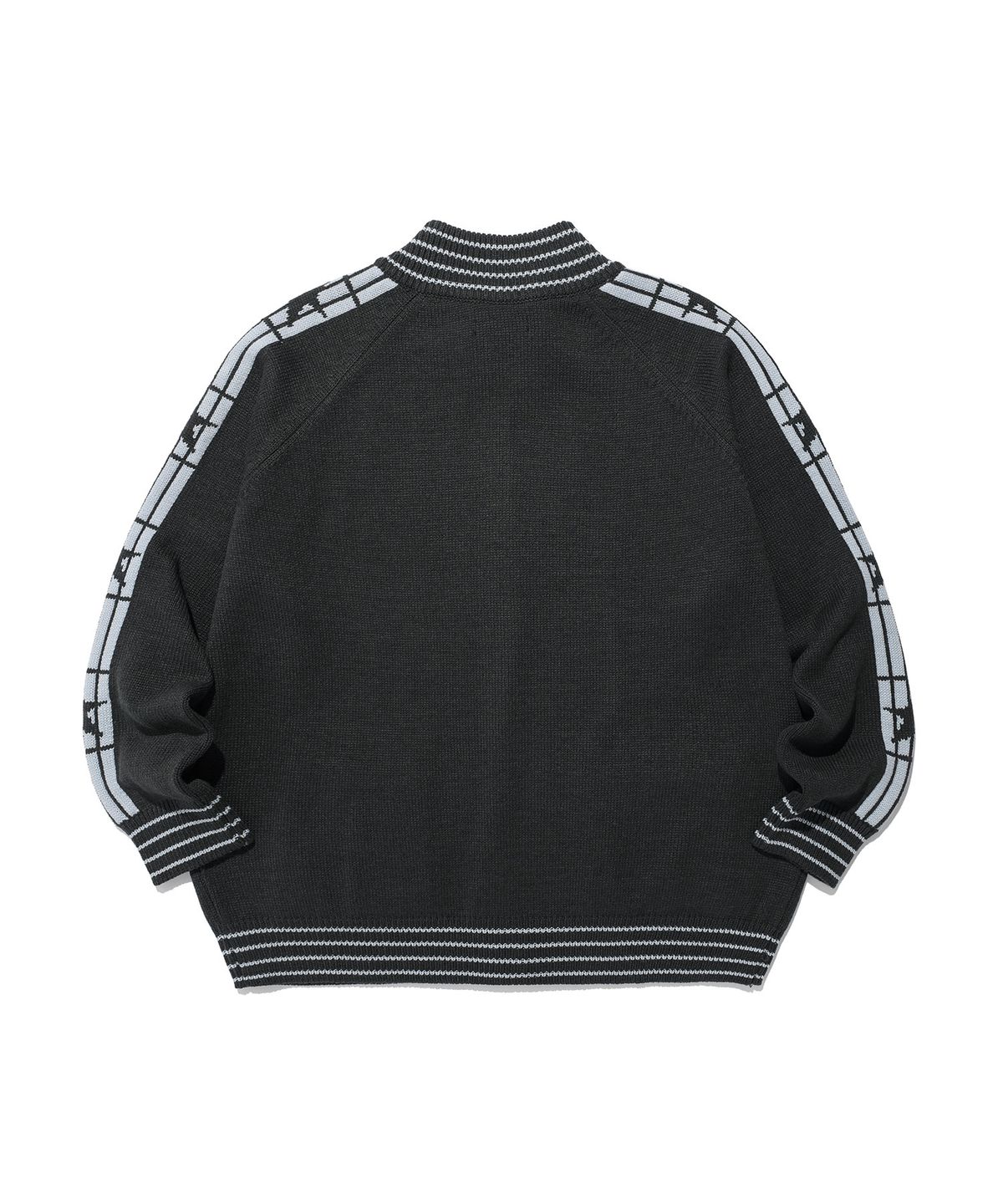 이스트쿤스트(ISTKUNST) STAR TRACK KNIT ZIP UP_CHARCOAL(IK2FFMK684A)