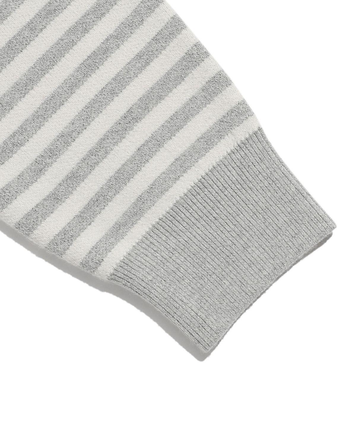 이스트쿤스트(ISTKUNST) DOT STRIPE KNIT CARDIGAN_GREY(IK2FFFK642A)