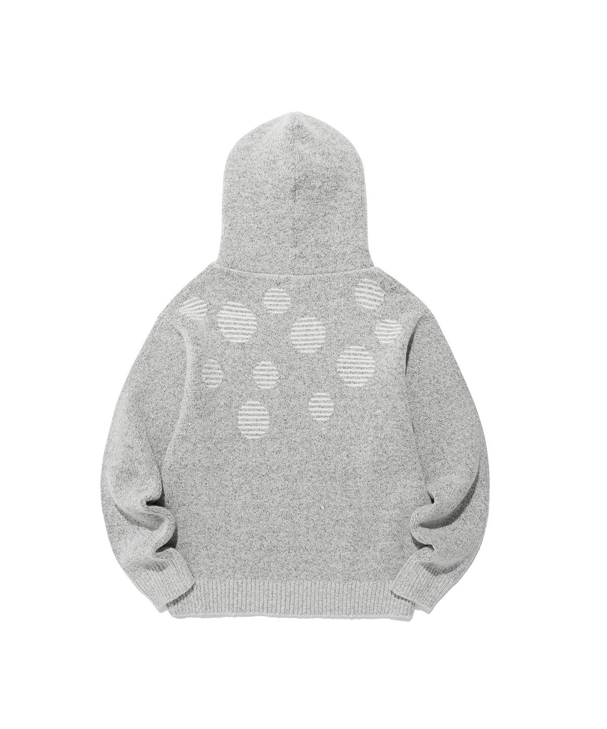 이스트쿤스트(ISTKUNST) DOT KNIT HOODIE_GREY(IK2FFMK640A)