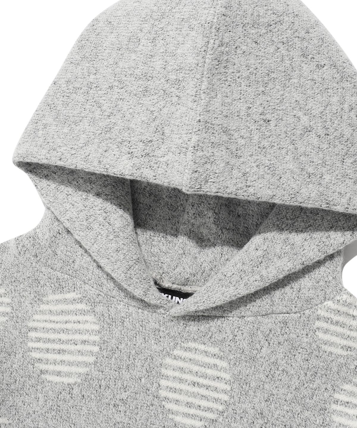 이스트쿤스트(ISTKUNST) DOT KNIT HOODIE_GREY(IK2FFMK640A)