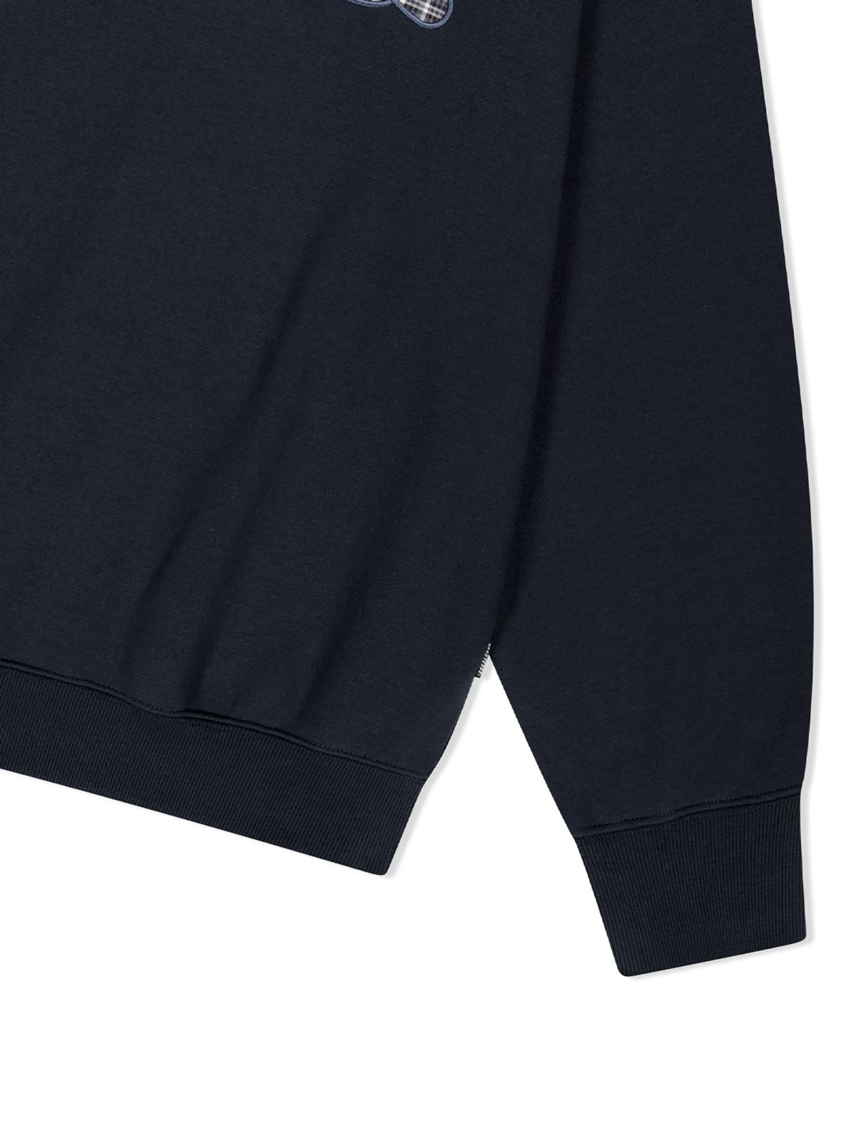 예스아이씨(YESEYESEE) Y.E.S Checkered Logo Sweatshirt Charcoal