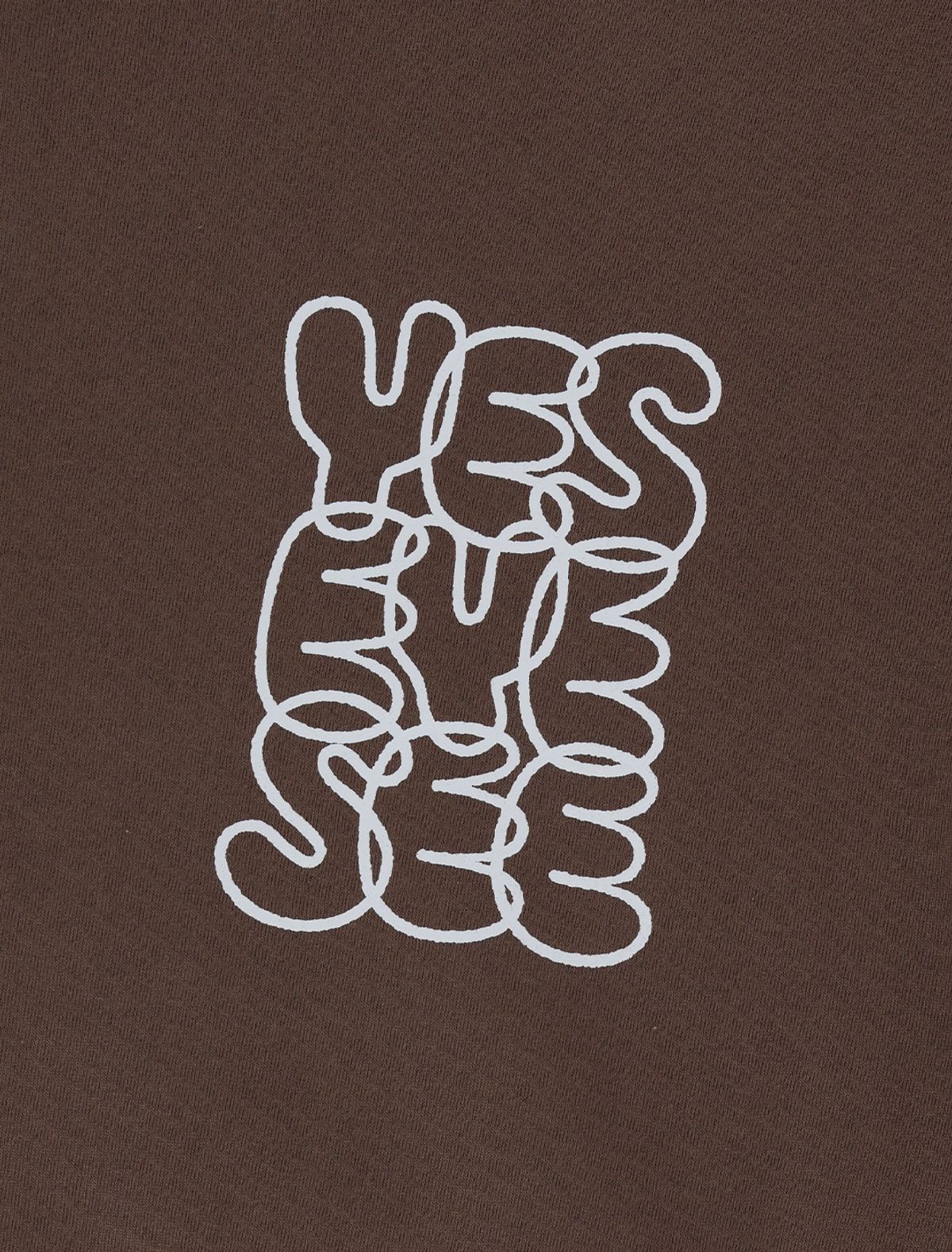 예스아이씨(YESEYESEE) C-Logo Sweatshirt Brown