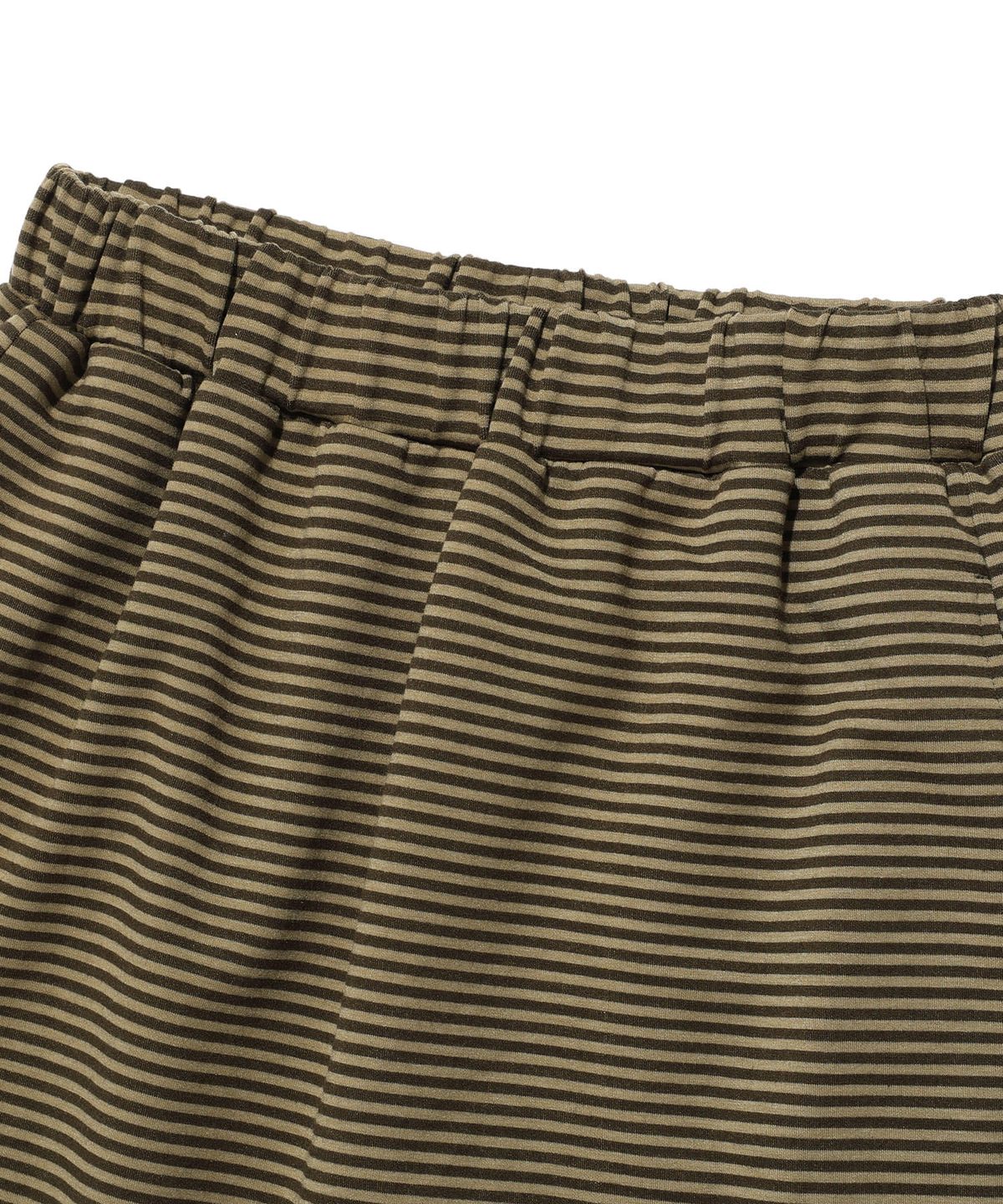 이스트쿤스트(ISTKUNST) STRIPE MIDI LAYERD SKIRT PANTS_KHAKI(IK2FFFPA90A)