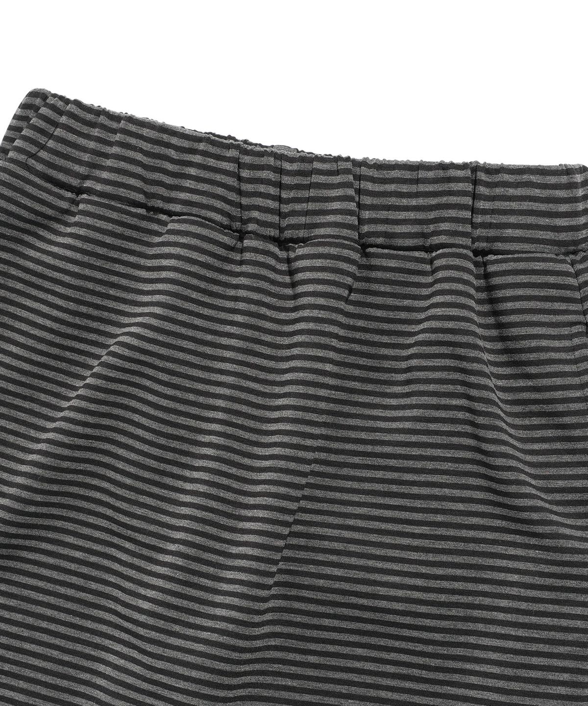 이스트쿤스트(ISTKUNST) STRIPE MIDI LAYERD SKIRT PANTS_BLACK(IK2FFFPA90A)