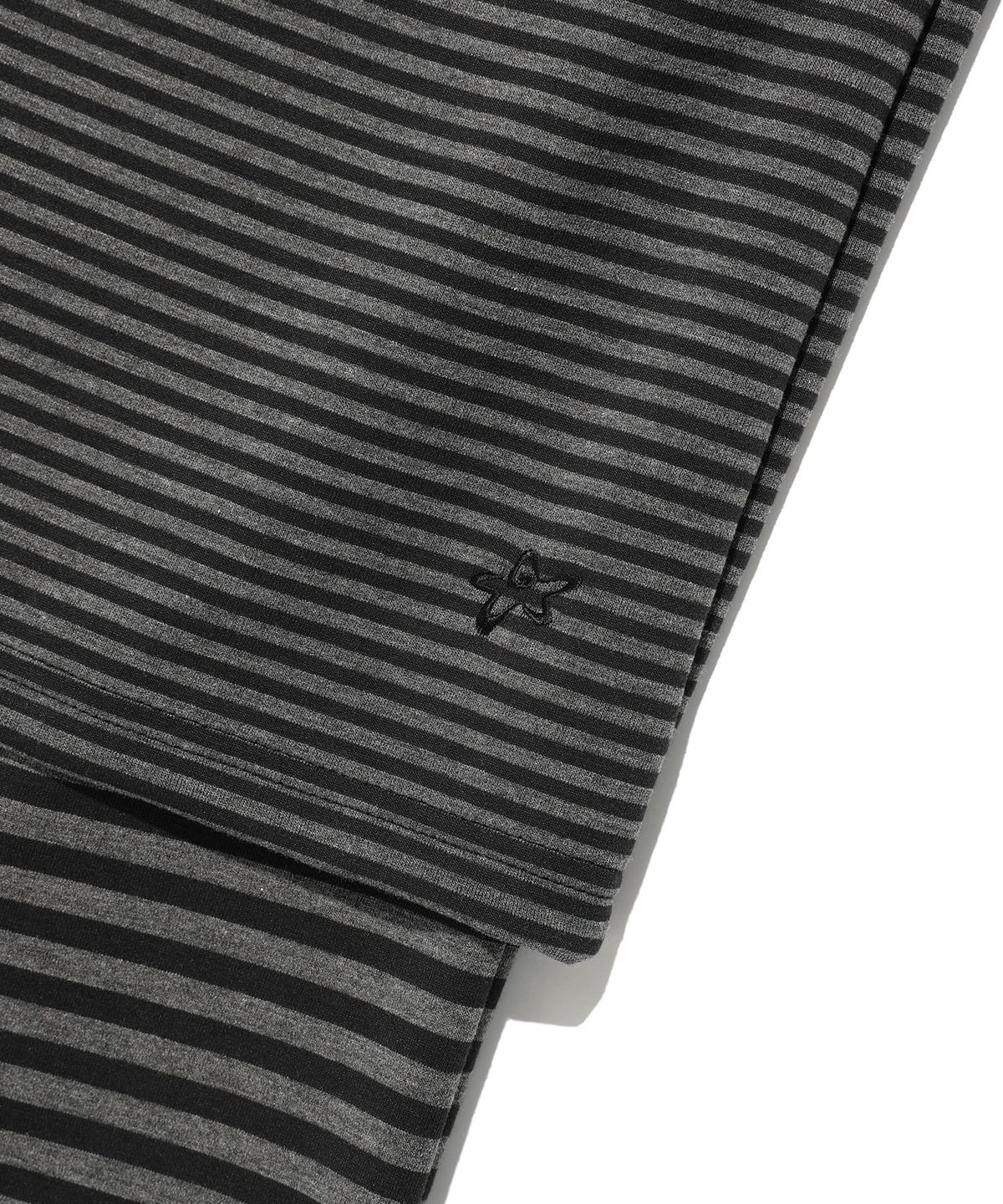이스트쿤스트(ISTKUNST) STRIPE MIDI LAYERD SKIRT PANTS_BLACK(IK2FFFPA90A)