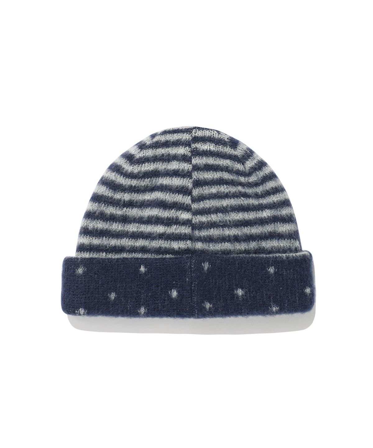 이스트쿤스트(ISTKUNST) DOT STRIPE BEANIE_NAVY(IK2FFMAB21A)