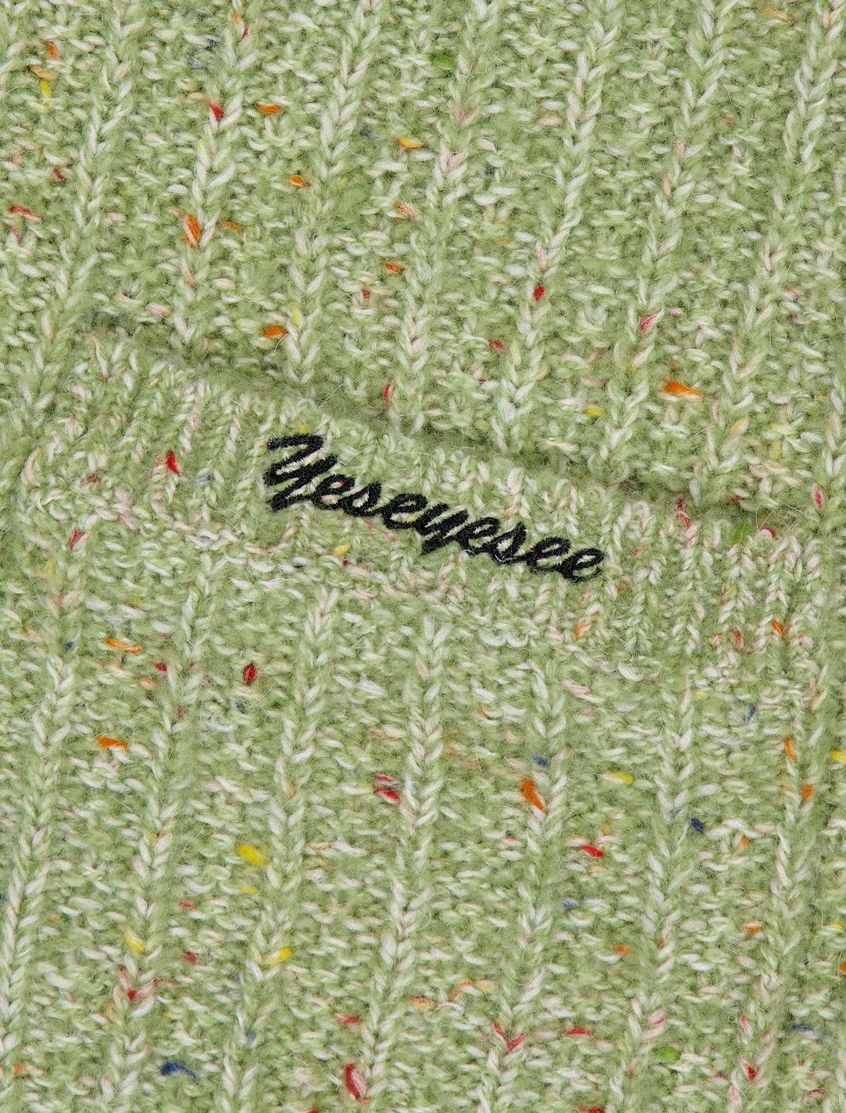 예스아이씨(YESEYESEE) Speckle Yarn Knit Cardigan Green