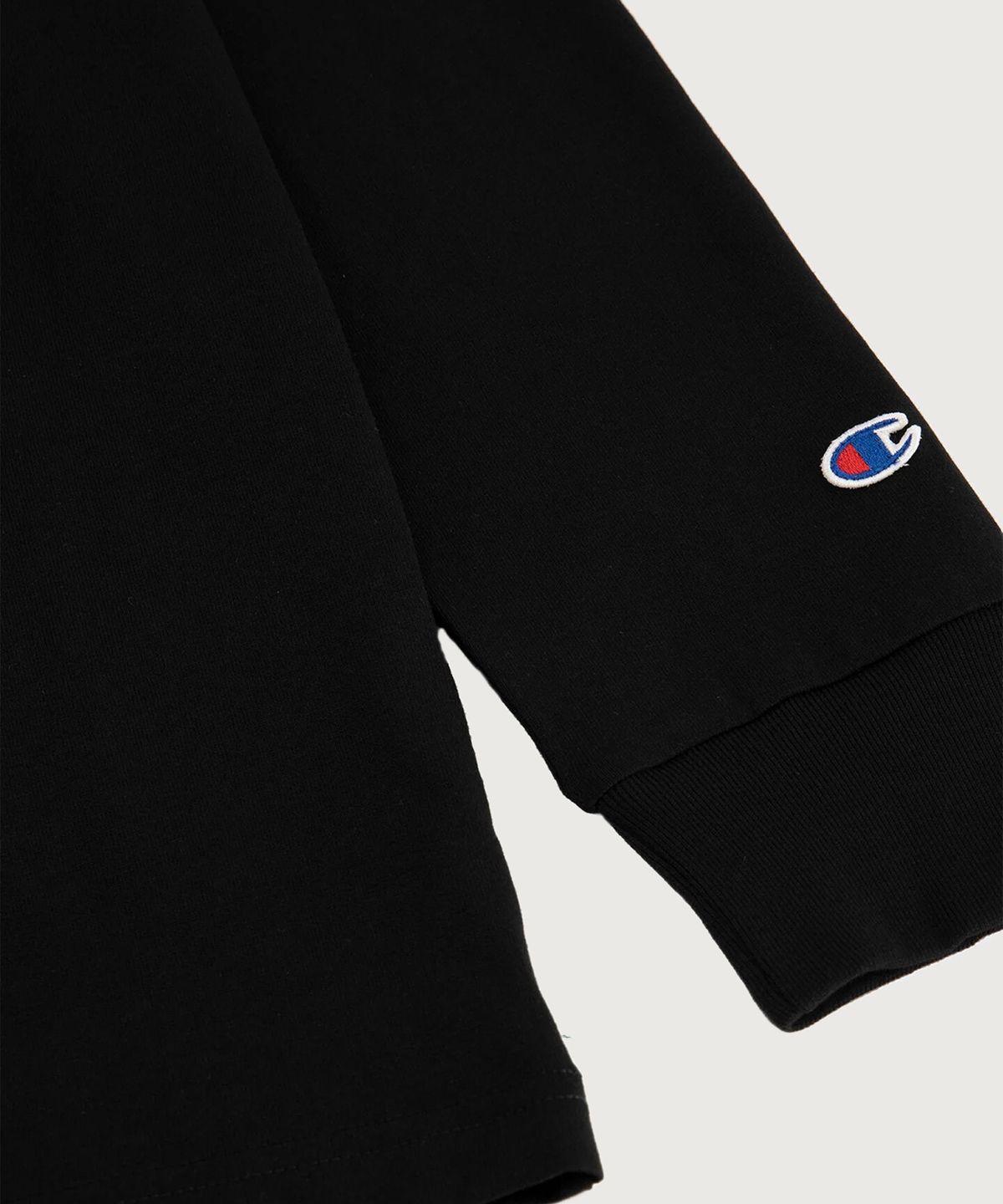 챔피온(CHAMPION) 리버스위브 루즈핏 롱슬리브 티셔츠 Black