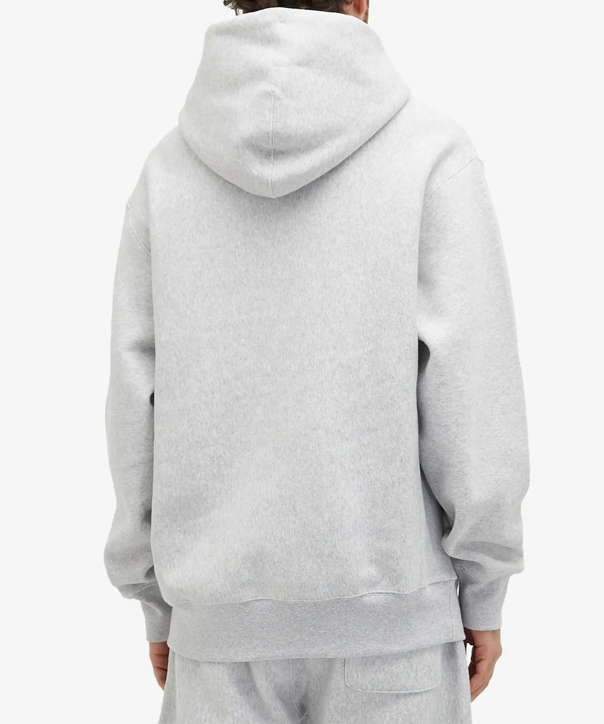 챔피온(CHAMPION) 리버스위브 루즈핏 기모 후드 티셔츠 Light Grey